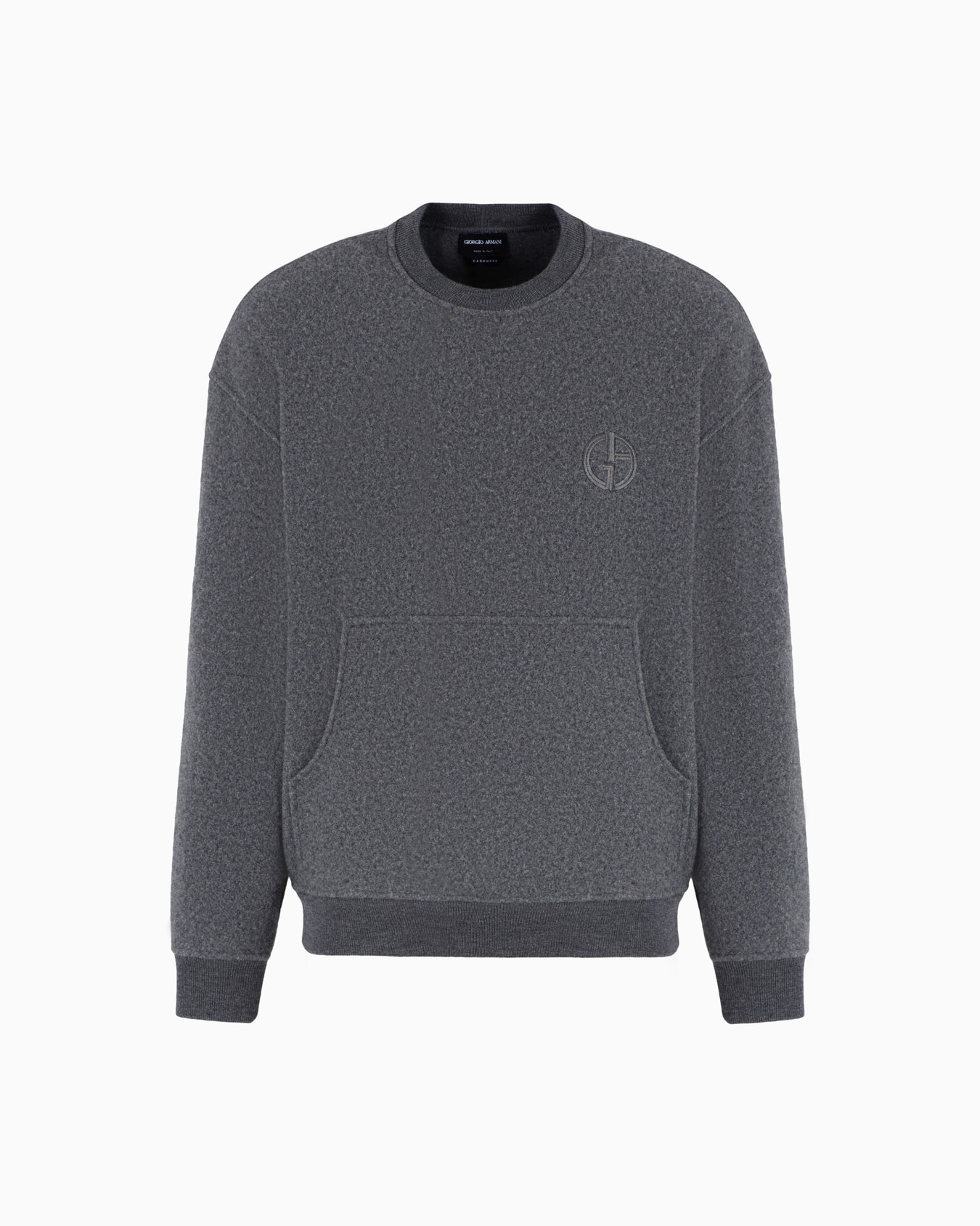 Cashmere fleece crew-neck sweatshirt Slide 0