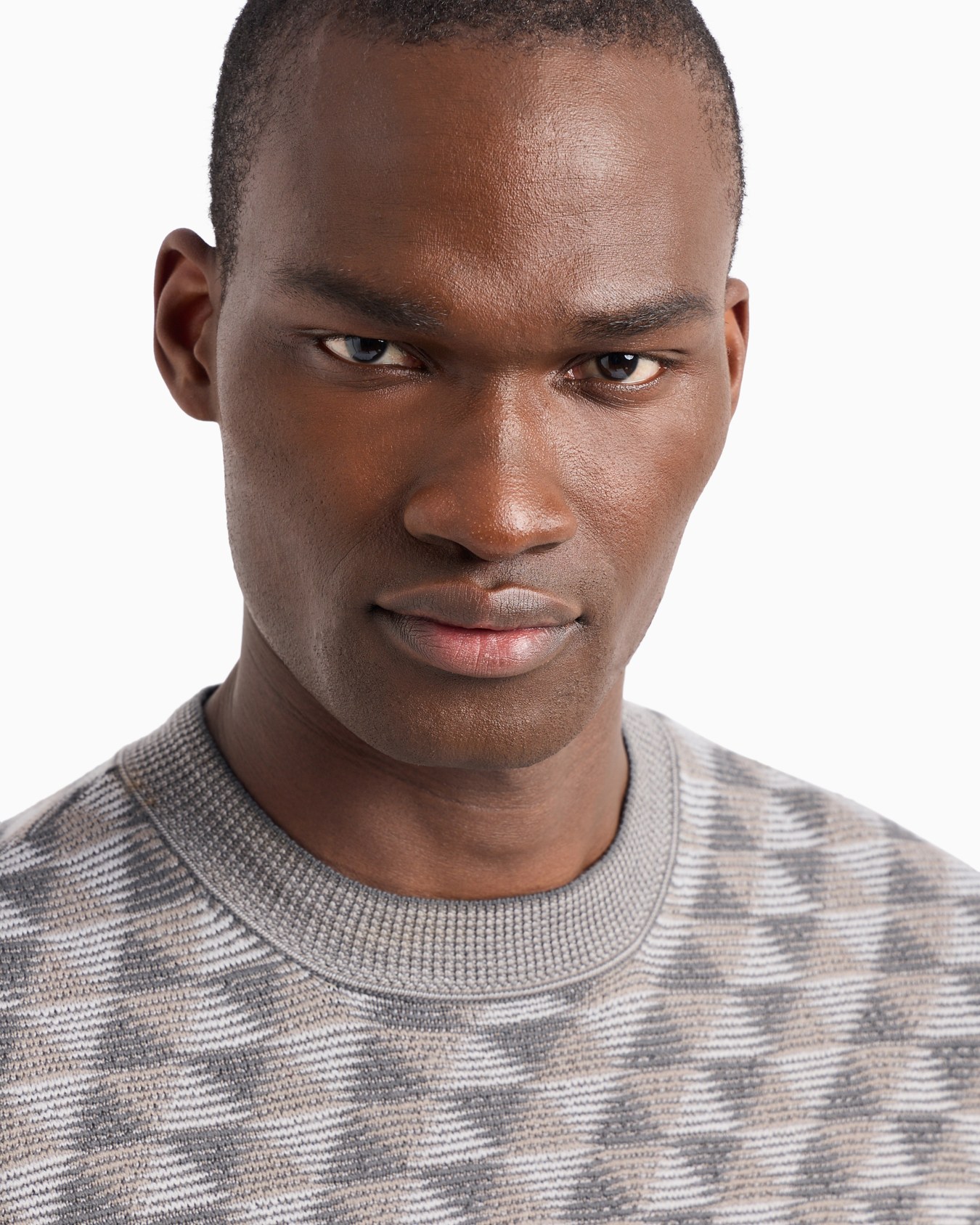Jacquard virgin-wool, crew-neck jumper Slide 6
