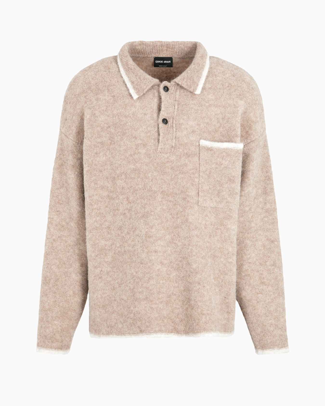 Polo en mezcla de lana de alpaca Diapositiva 0