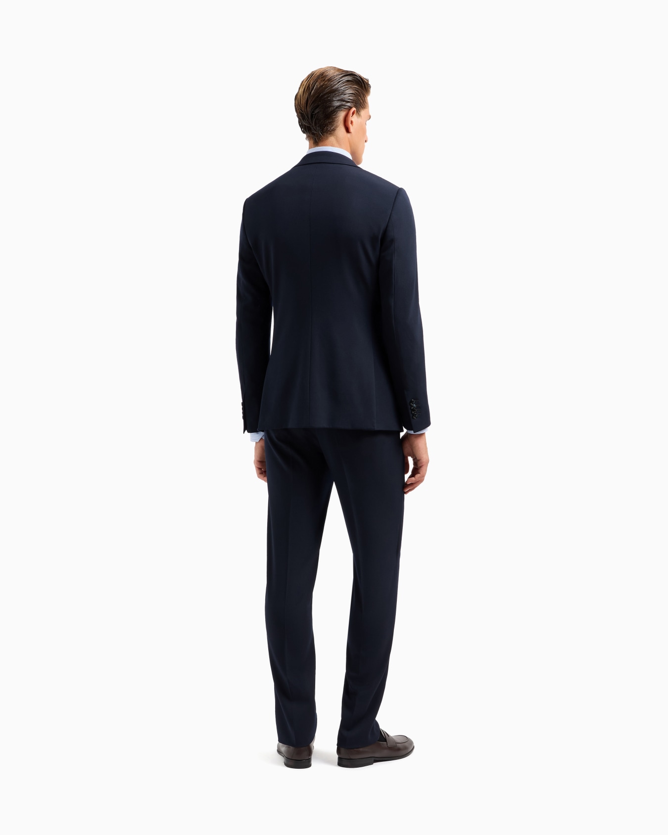 Manhattan Line stretch virgin-wool single-breasted suit Slide 2