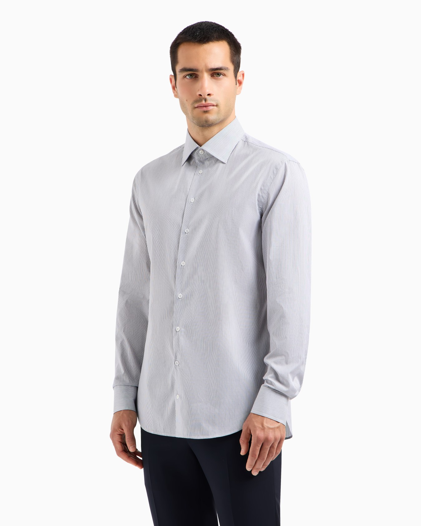Chemise Jean Trussardi Bleu – Taille L (grand, Convient Pour XL) – Occasion Très Bon état