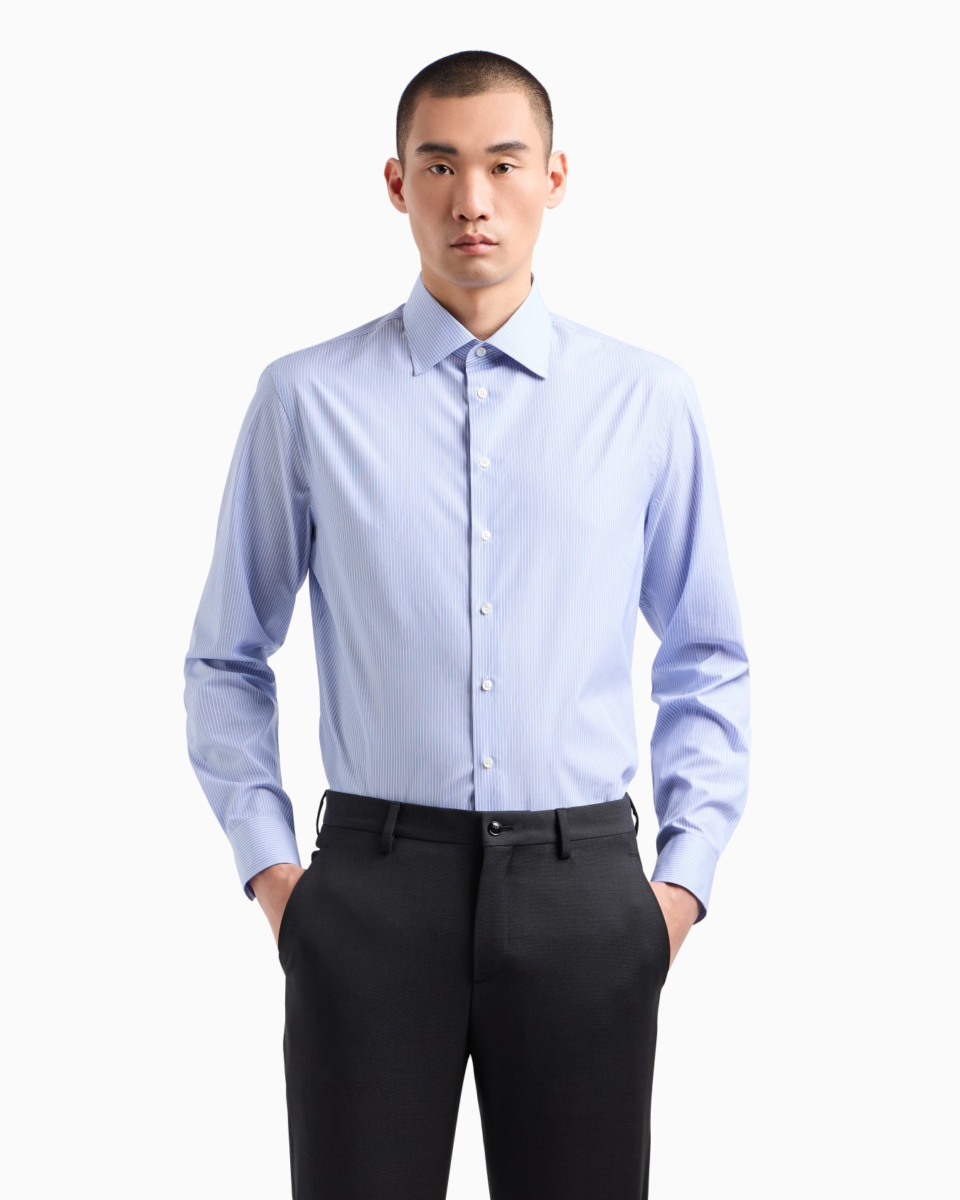 Hemd in Regular Fit aus Luxury-Baumwolle mit Streifen Folie 3