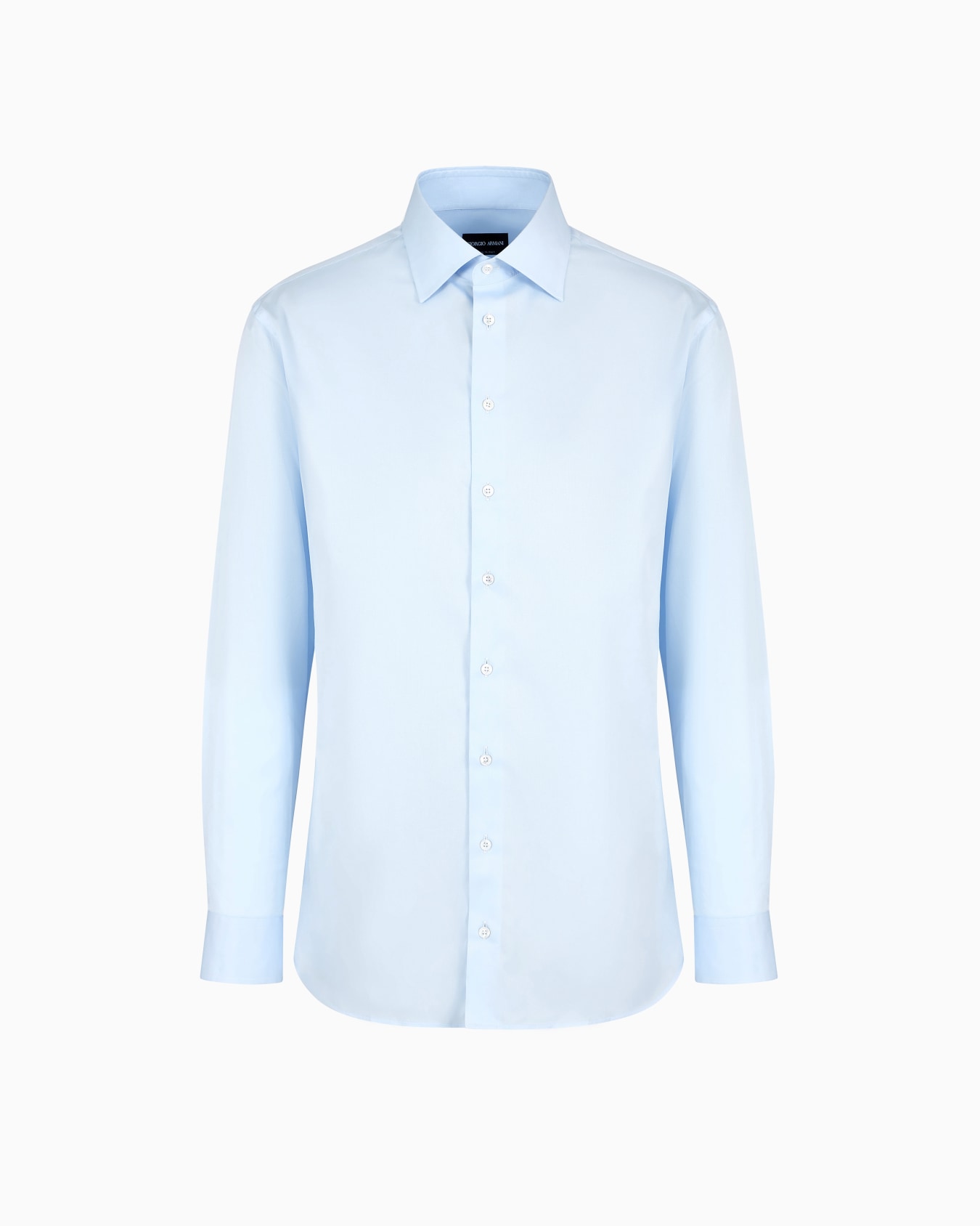 Regular-fit shirt in luxury cotton twill Slide 0