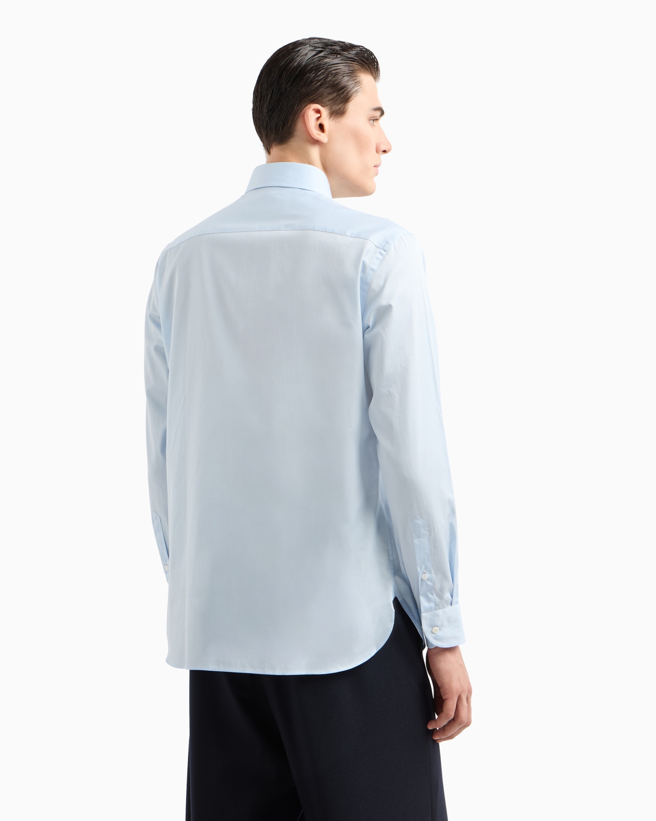 Regular-fit shirt in luxury cotton twill Slide 2