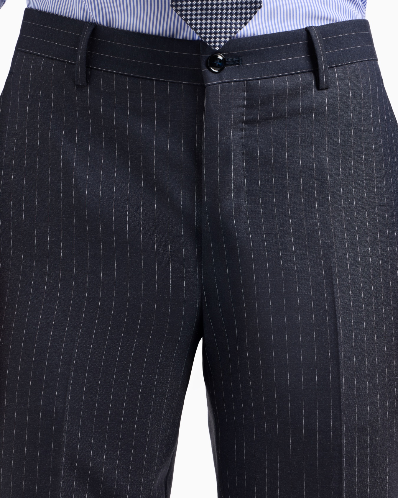 Napoli Line double-breasted pinstriped suit in virgin wool Slide 4