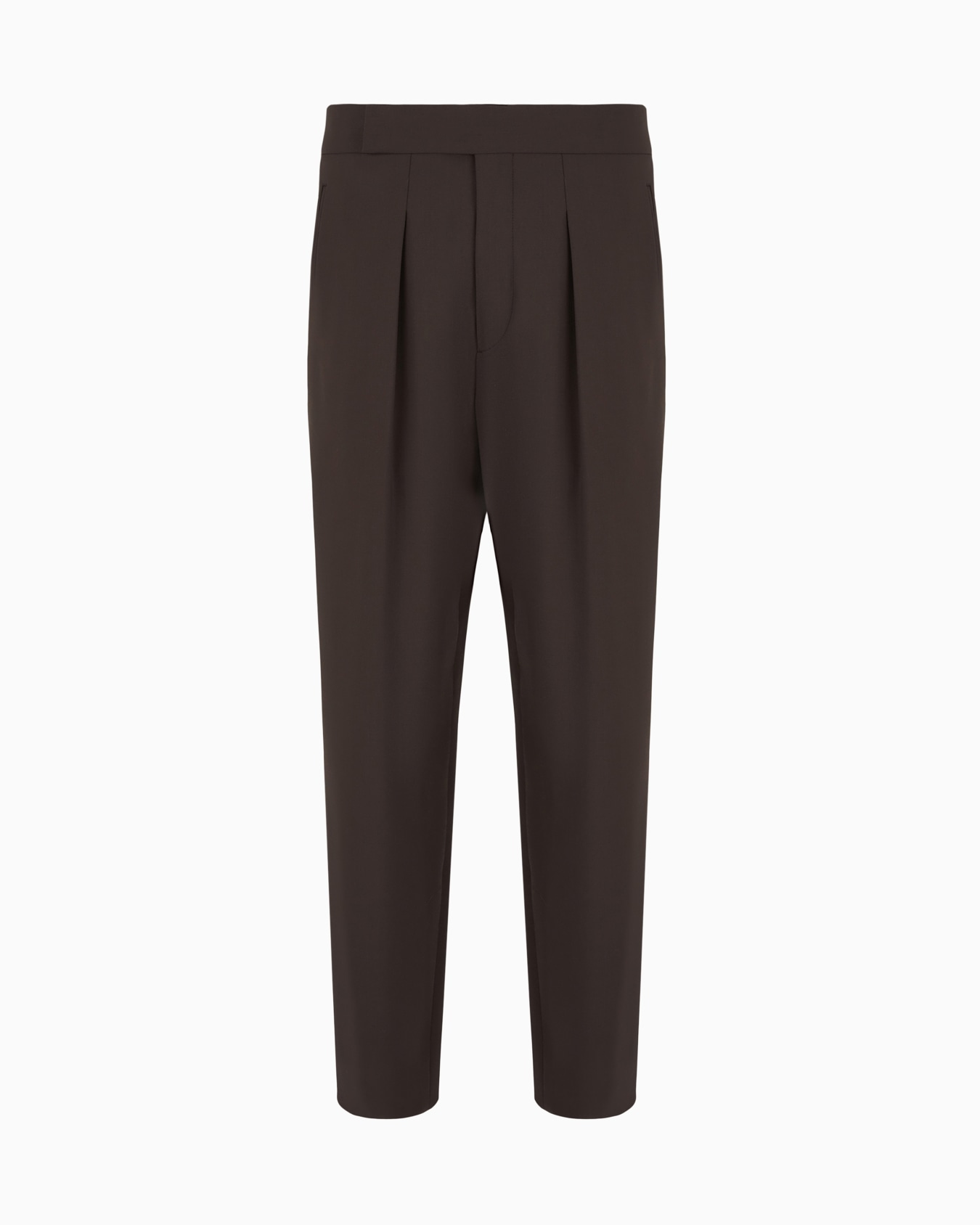 Giorgio's Pantaloni a una pince in crepe di lana Slide 0