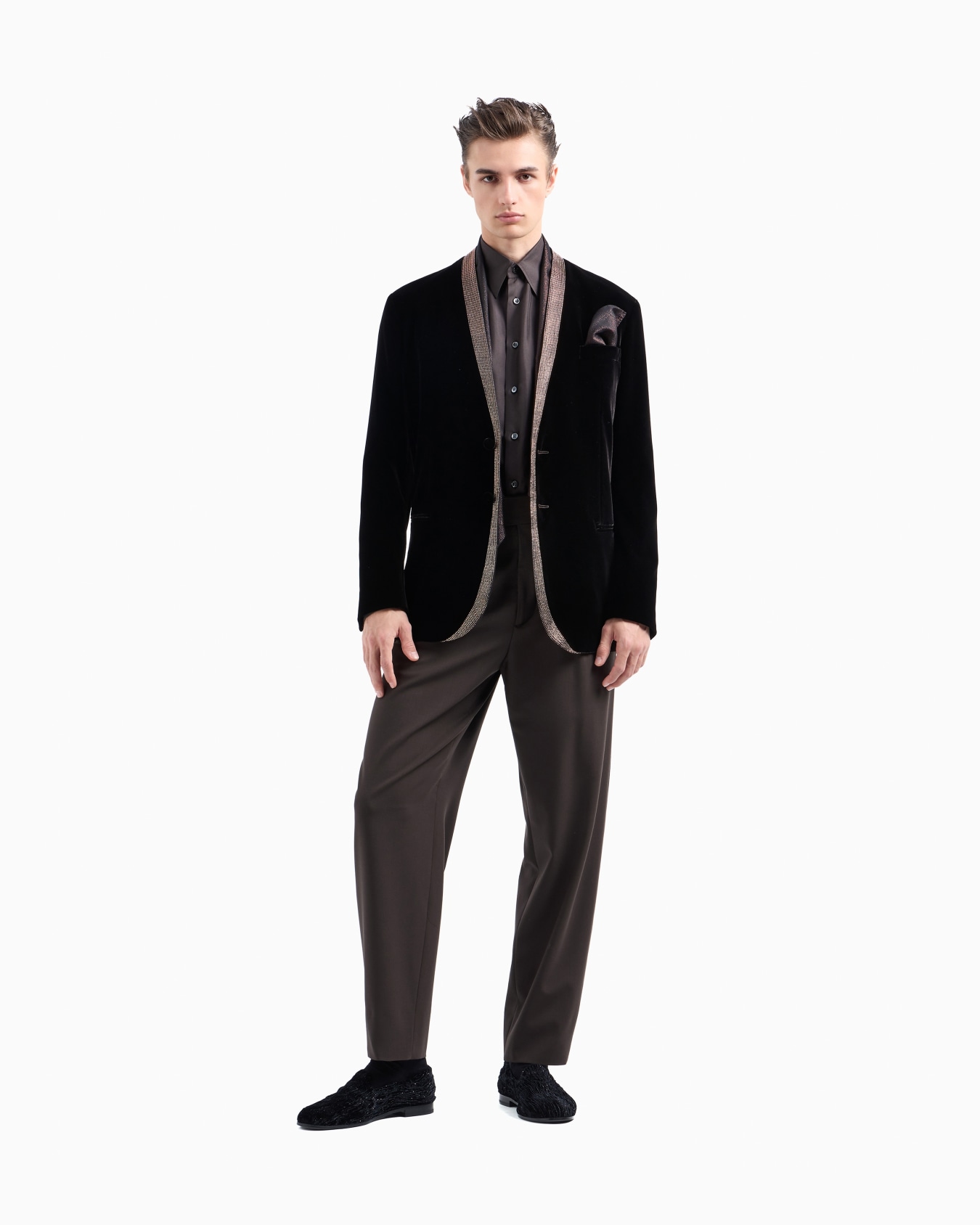 Giorgio's Camicia  regular fit in twill di seta Slide 2