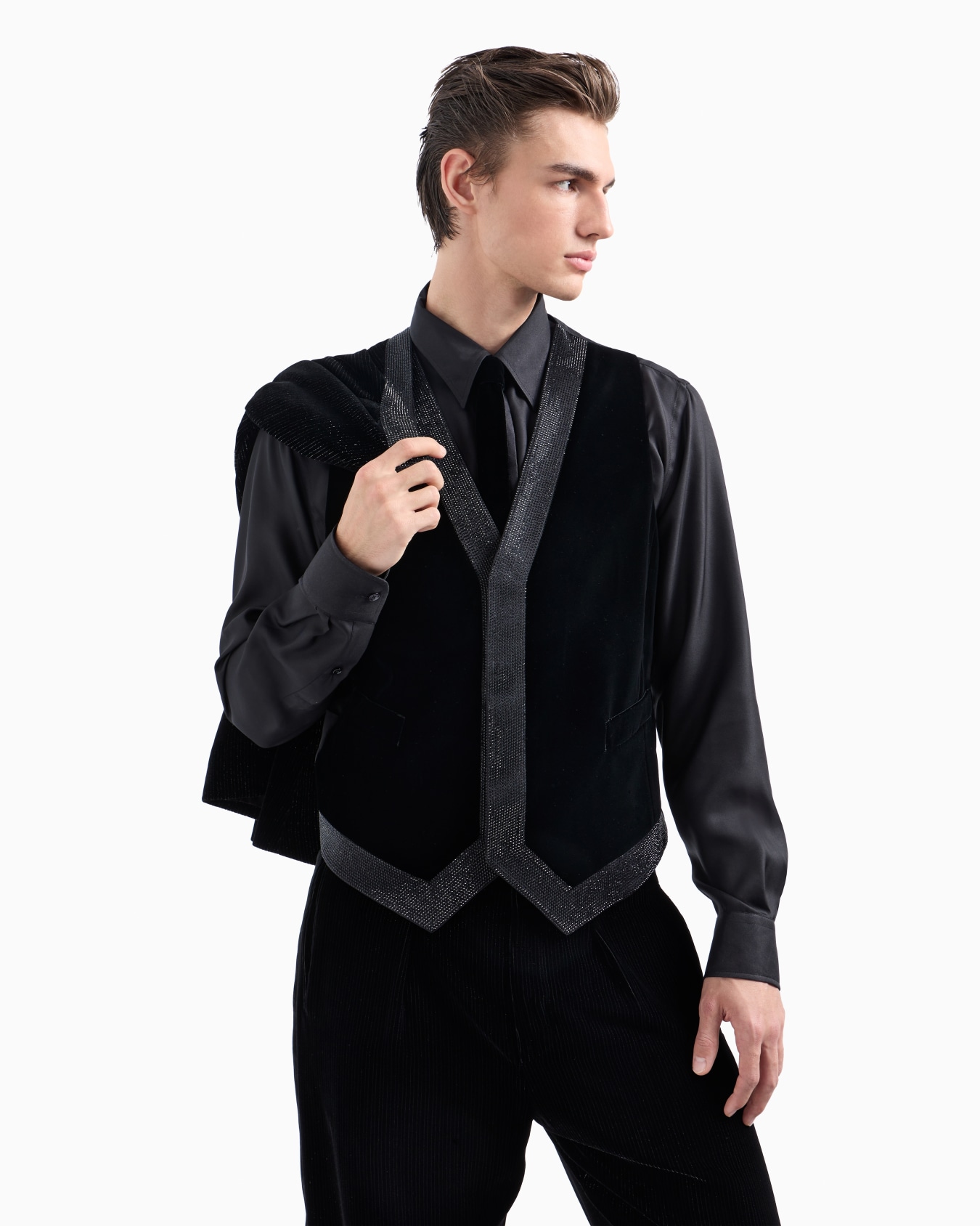 Giorgio's Camicia  regular fit in twill di seta Slide 6