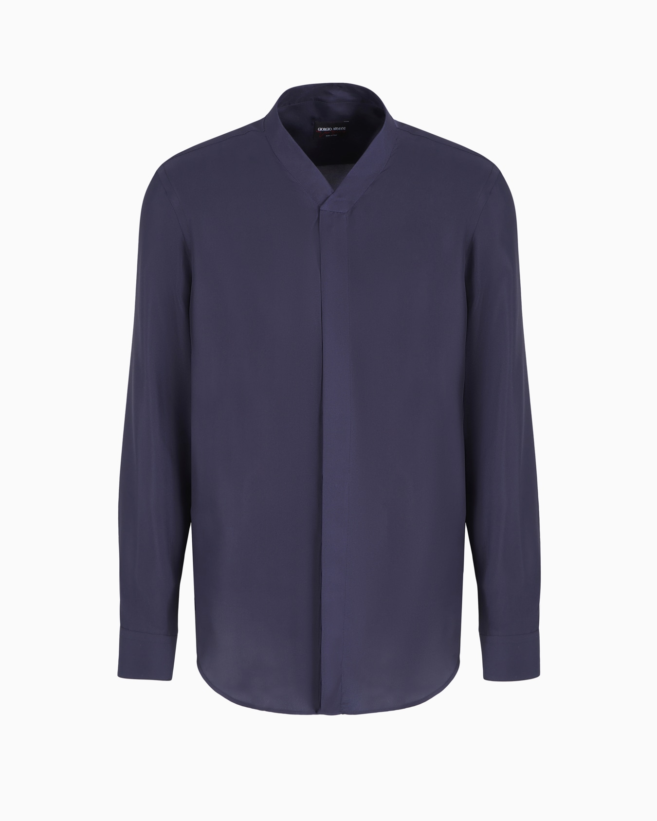 Giorgio's regular-fit silk twill shirt Slide 0