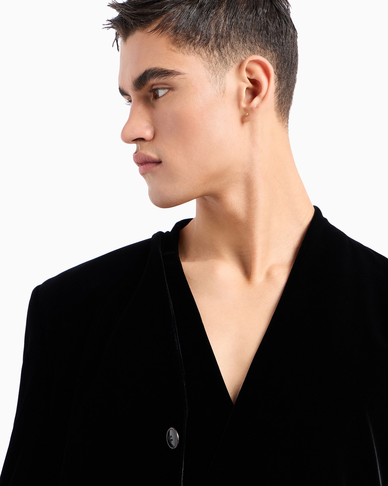 Double-breasted waistcoat in velvet Slide 5