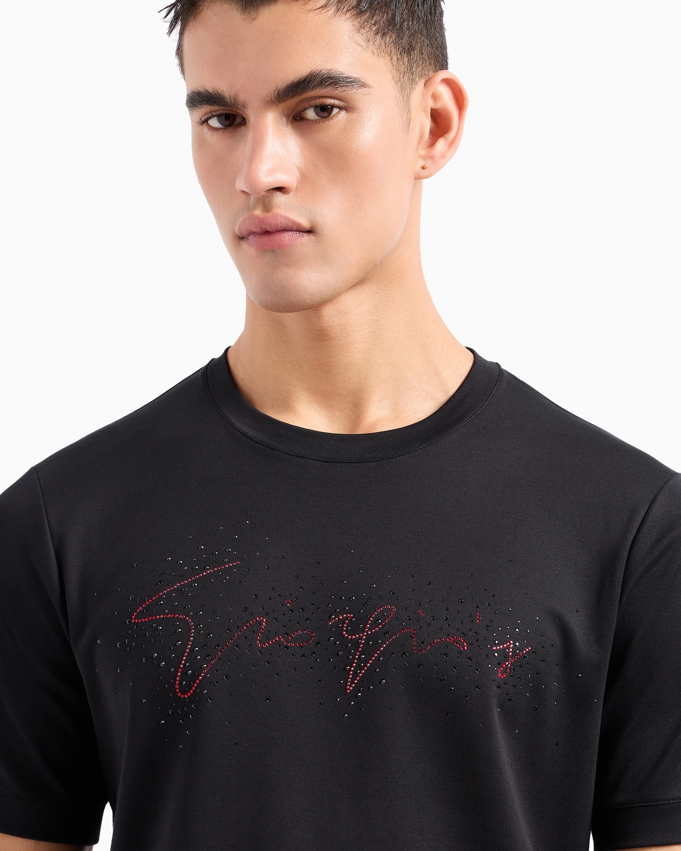 Sudadera Denim Collection de algodón con elaboración en tejido jacquard con motivo chevrón Diapositiva 5