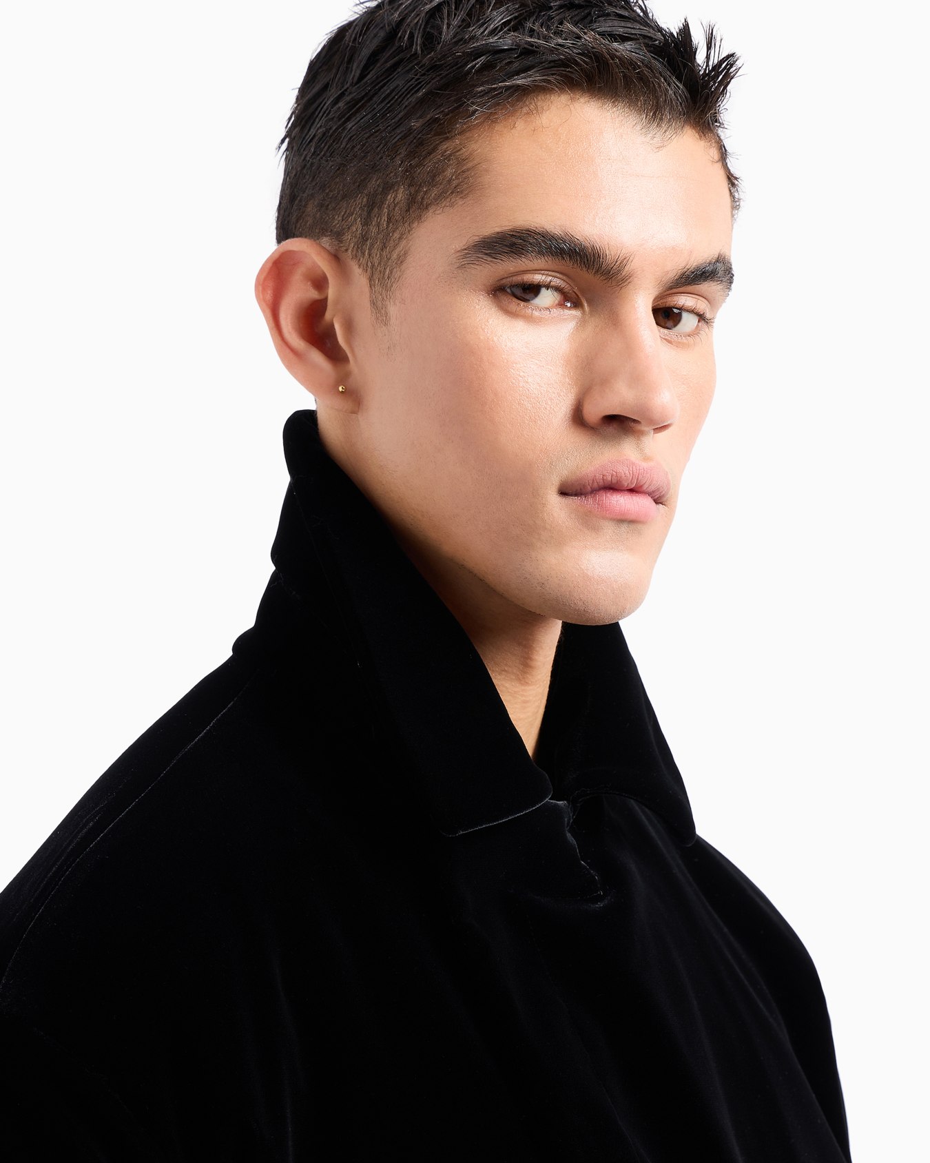 Manteau long en velours Giorgio's Diapositive 5
