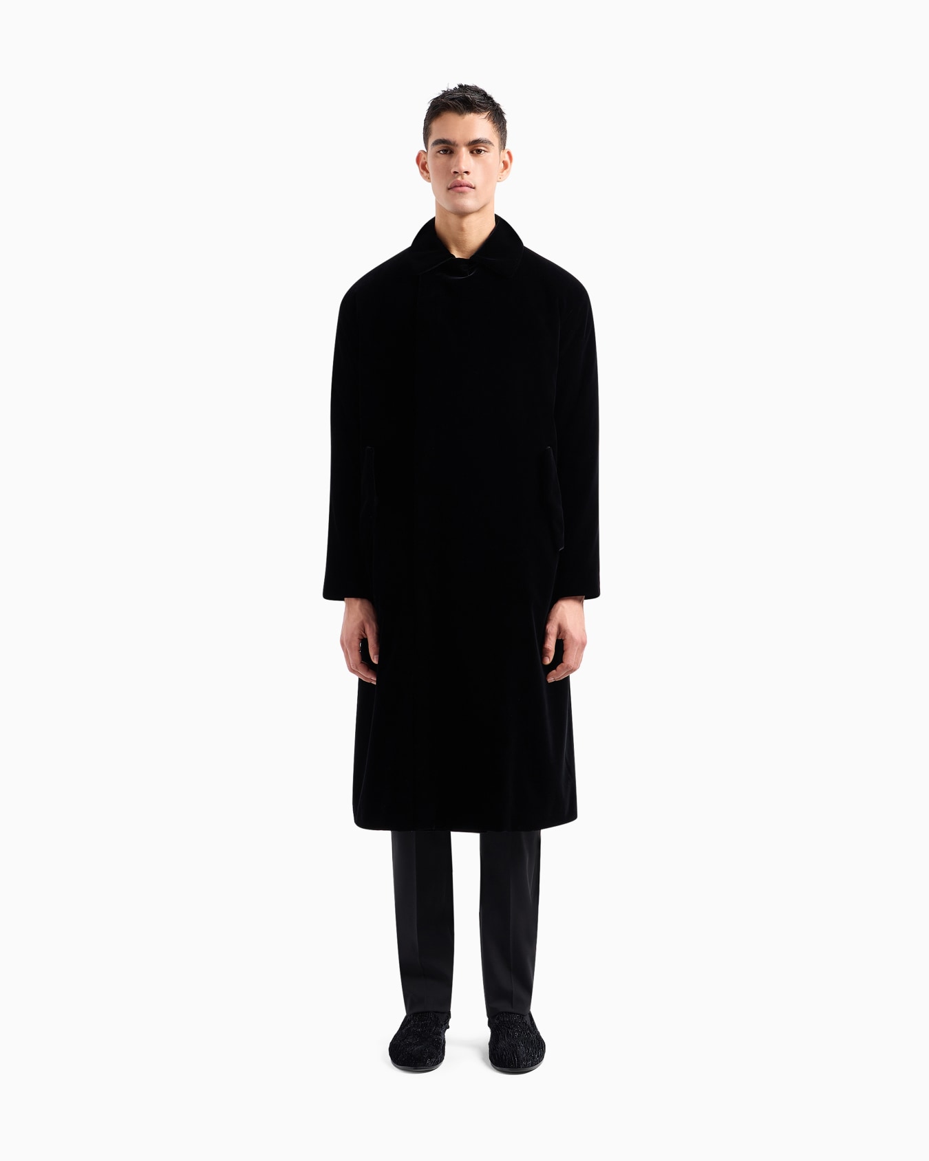 Manteau long en velours Giorgio's Diapositive 4
