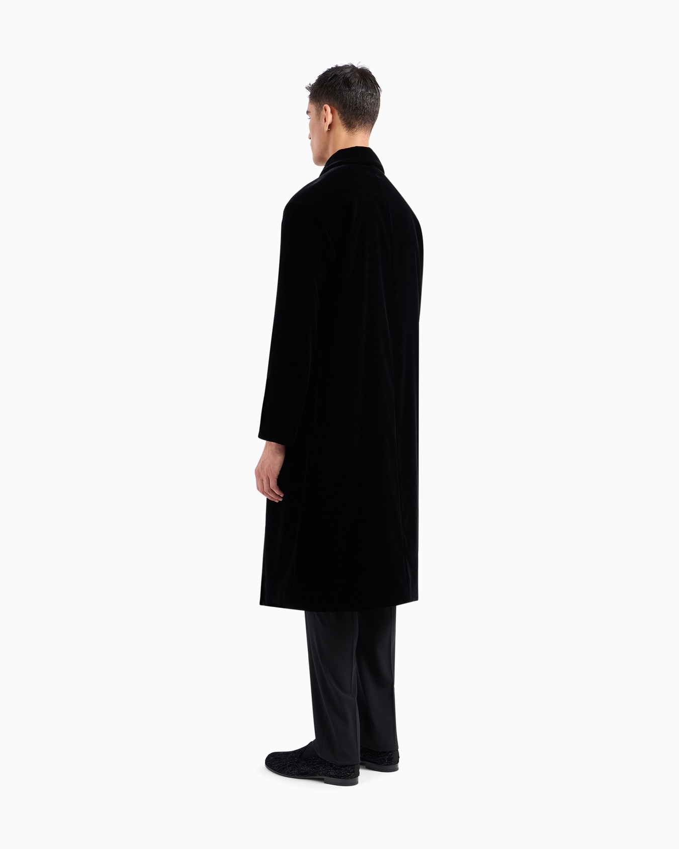 Manteau long en velours Giorgio's Diapositive 3