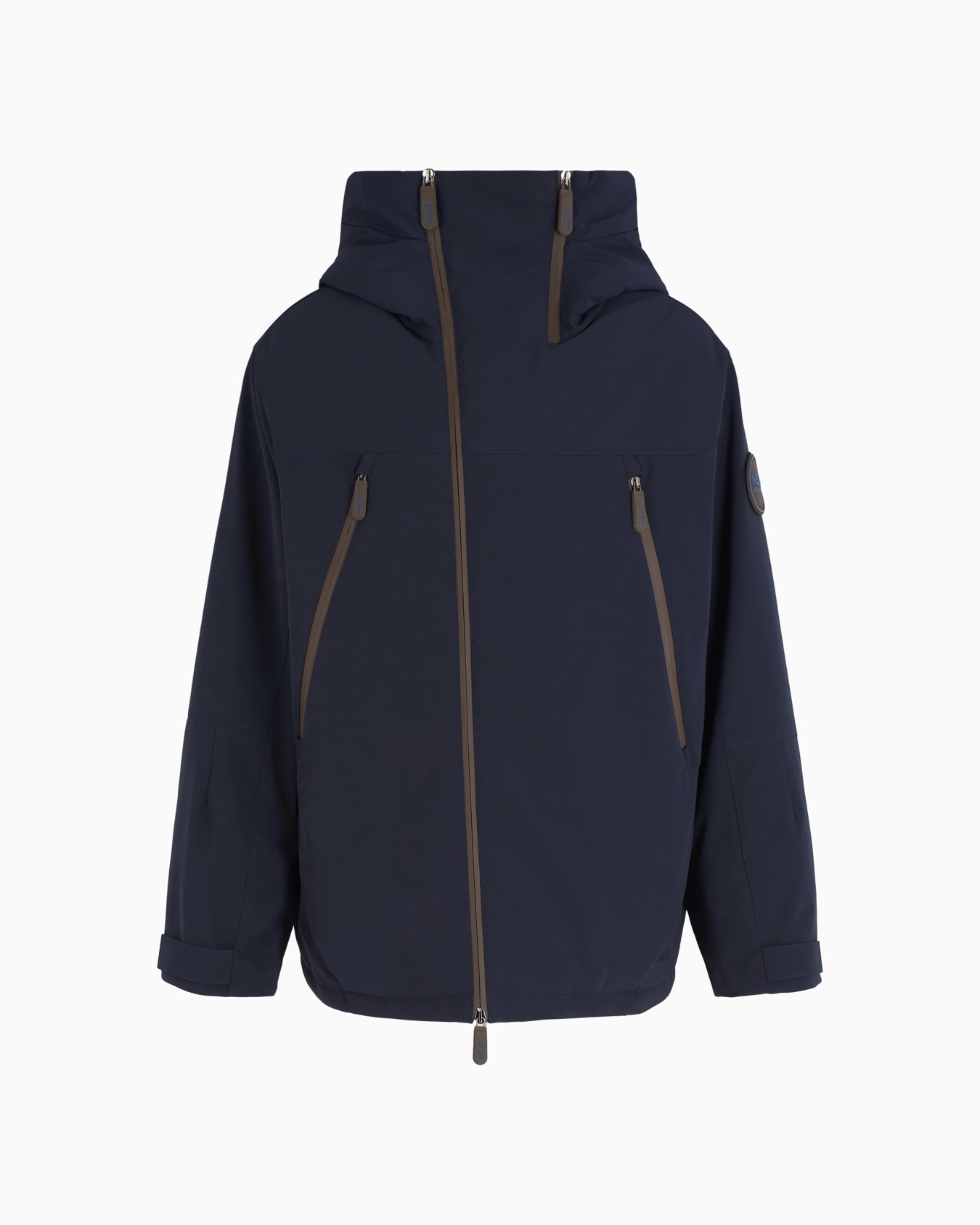 Veste de ski à capuche en tissu imperméable Giorgio Armani Neve Diapositive 0
