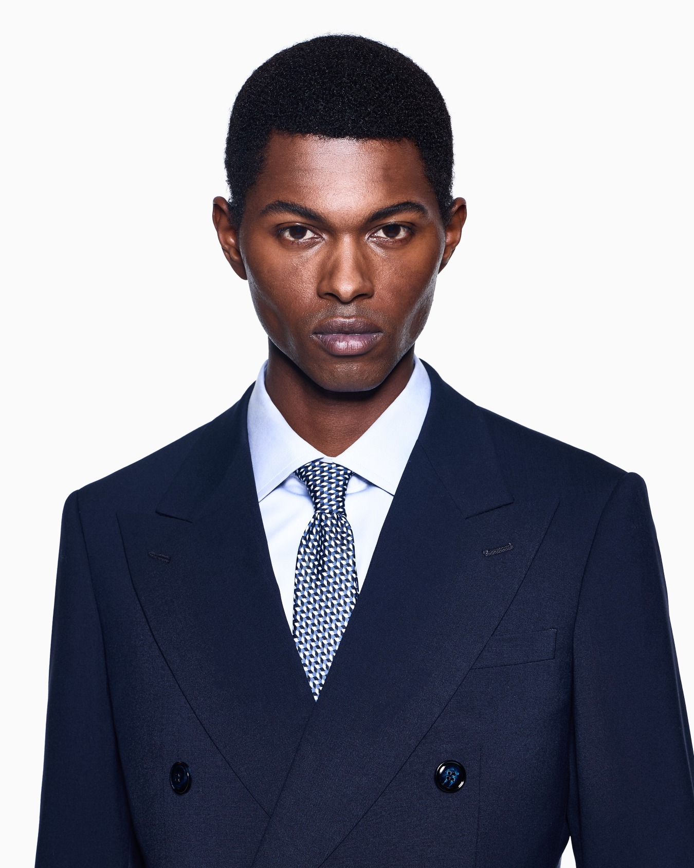 Royal Line stretch virgin wool double-breasted suit Slide 3