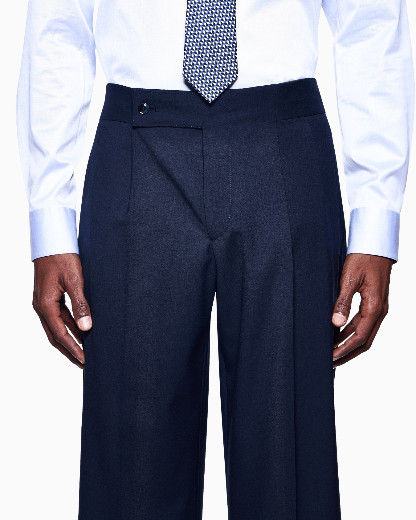 Royal Line stretch virgin wool double-breasted suit Slide 4