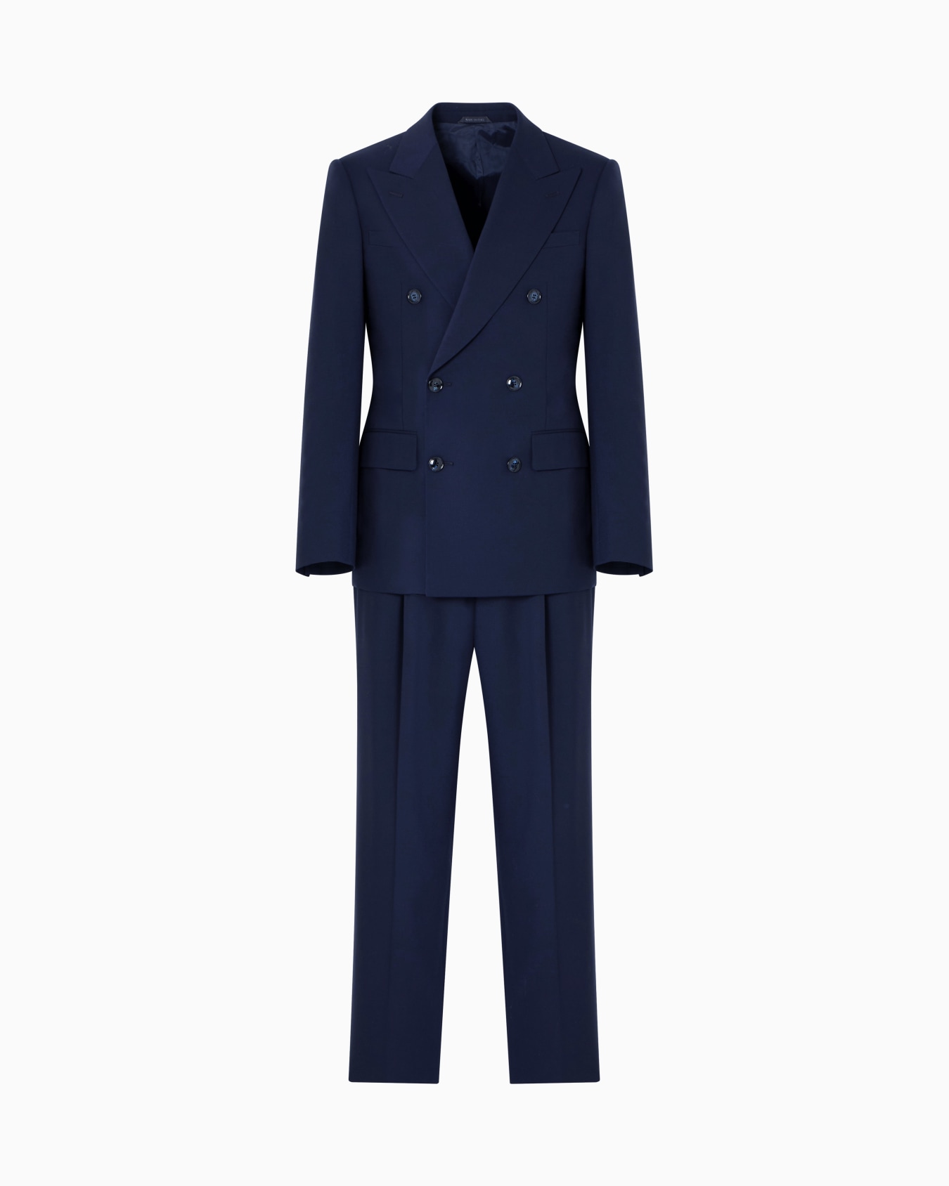 Royal Line stretch virgin wool double-breasted suit Slide 0