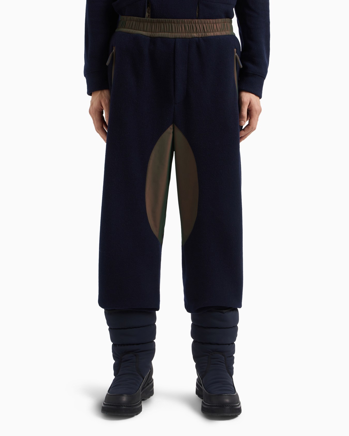 Pantalon Giorgio Armani Neve en cachemire et coton Diapositive 4