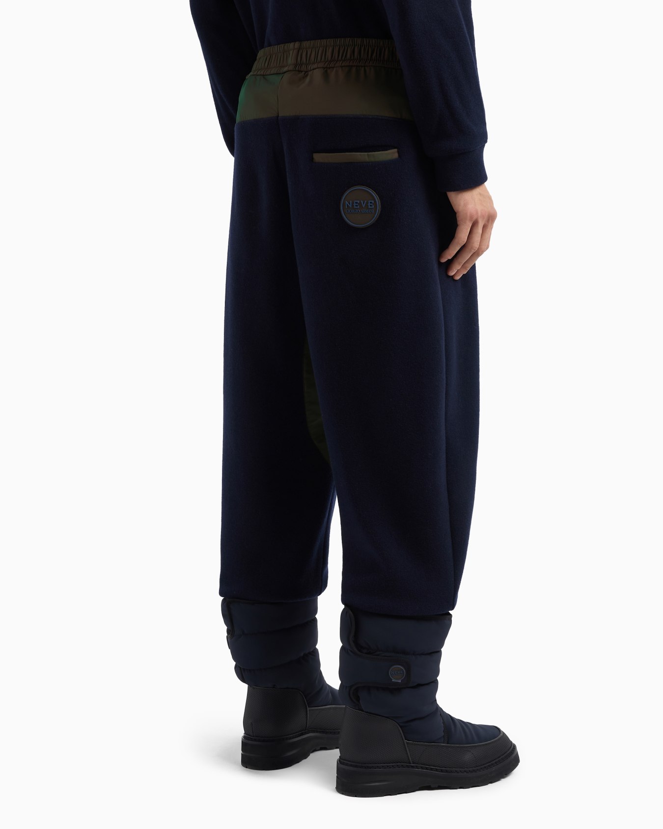 Pantalon Giorgio Armani Neve en cachemire et coton Diapositive 3