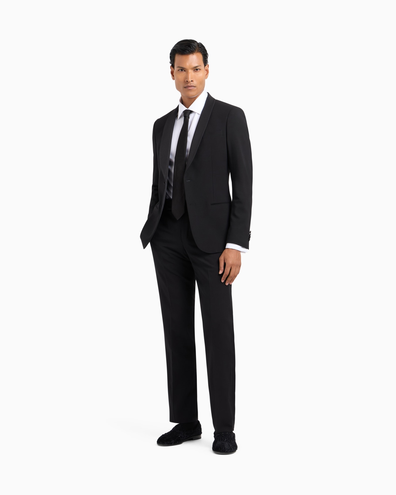 Chemise coupe classique en coton micro-armuré Diapositive 1