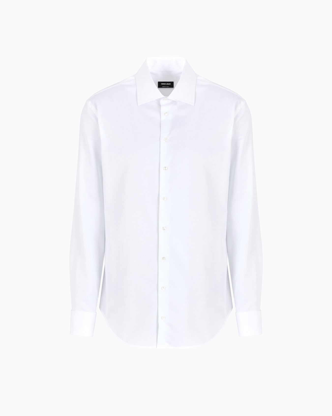Chemise coupe classique en coton micro-armuré Diapositive 0
