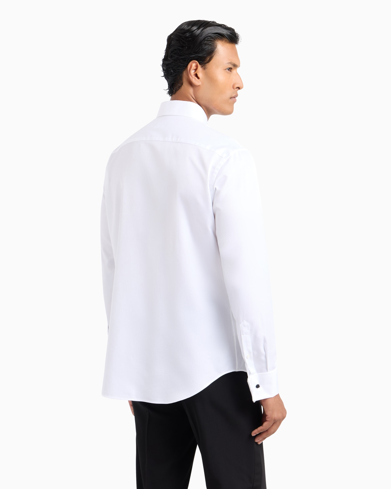 Chemise coupe classique en coton micro-armuré Diapositive 2