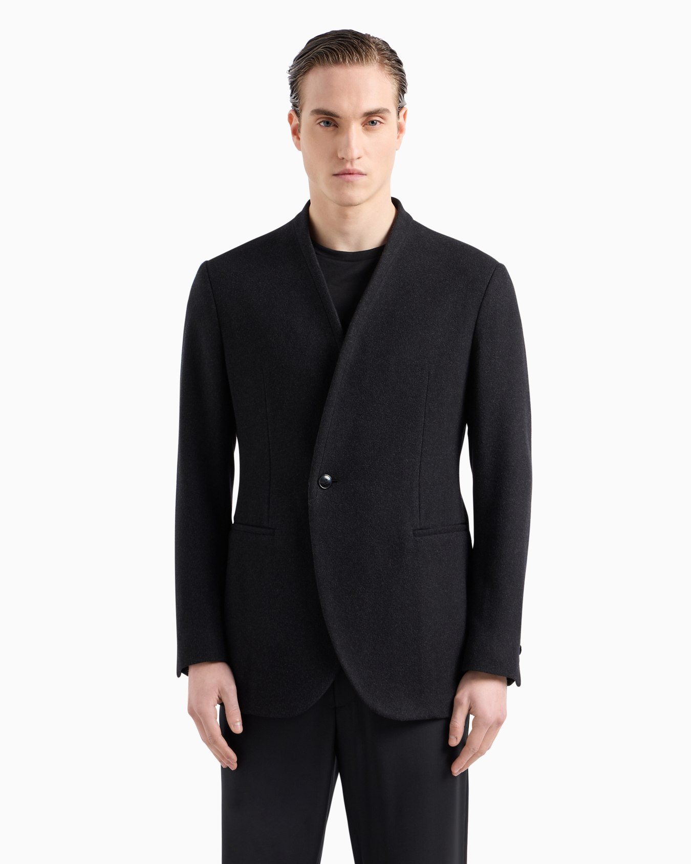 Upton line single-breasted jacket in virgin wool Slide 1