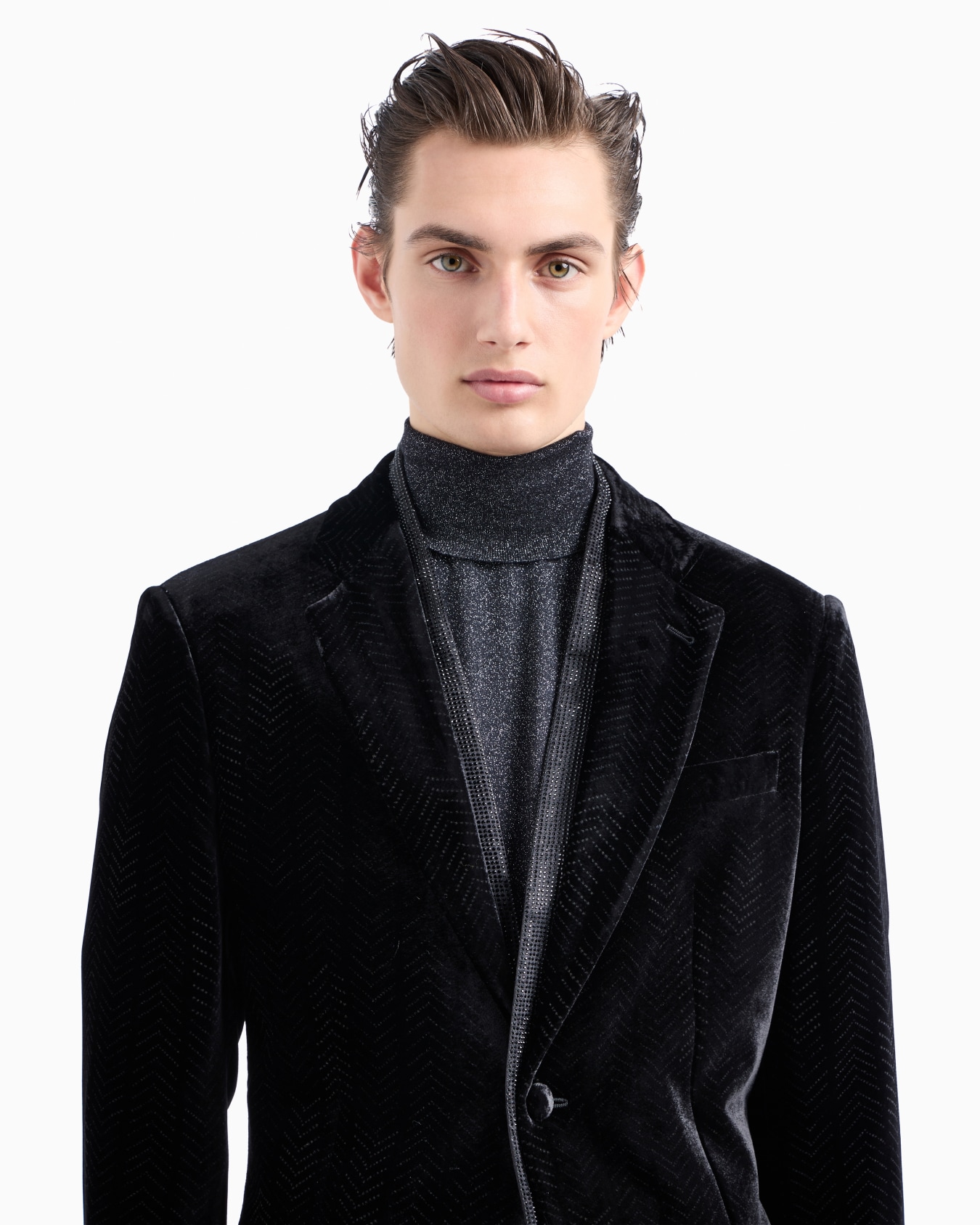 Giorgio’s rollneck jumper in cashmere, silk and lurex Slide 6
