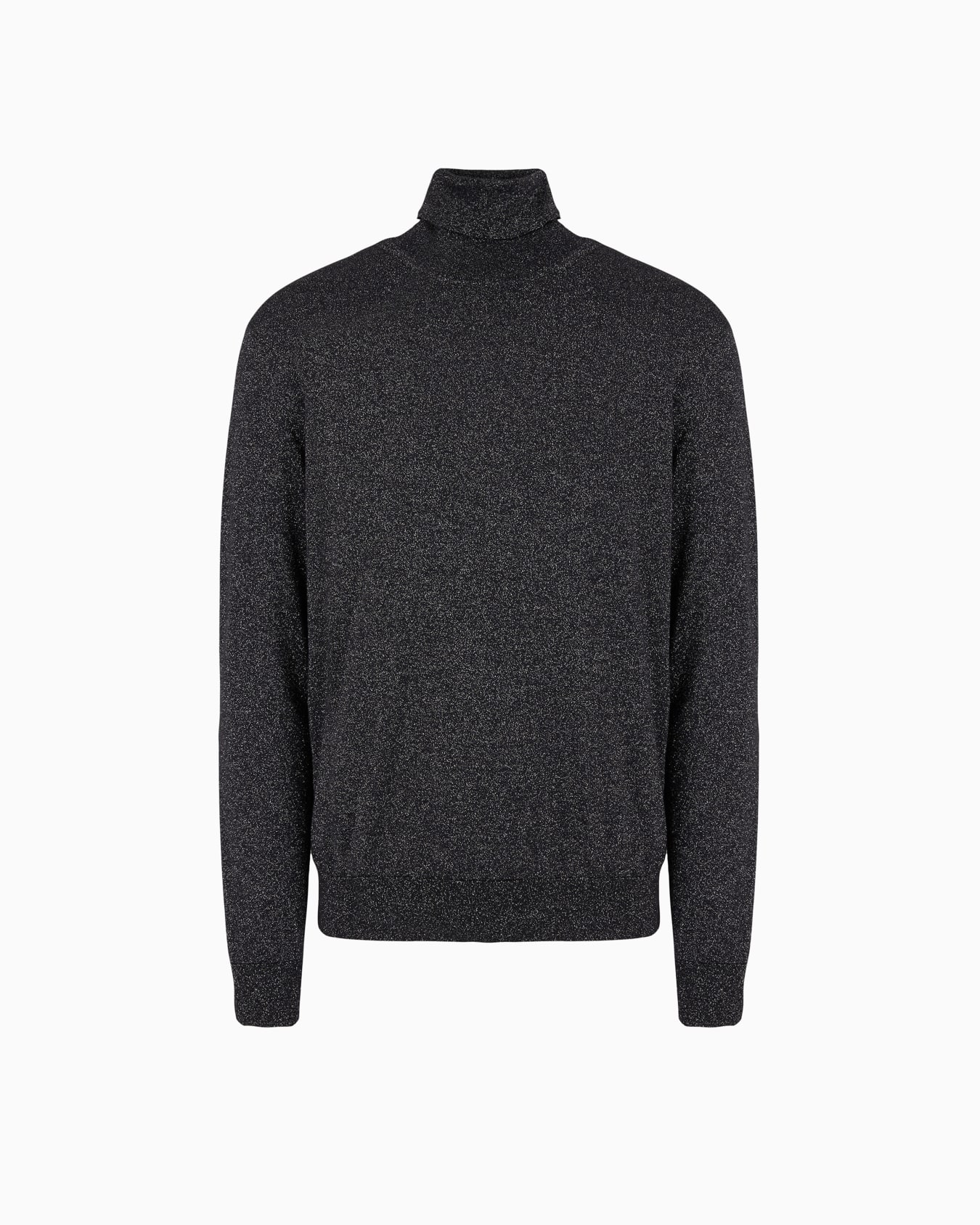 Giorgio’s rollneck jumper in cashmere, silk and lurex Slide 0