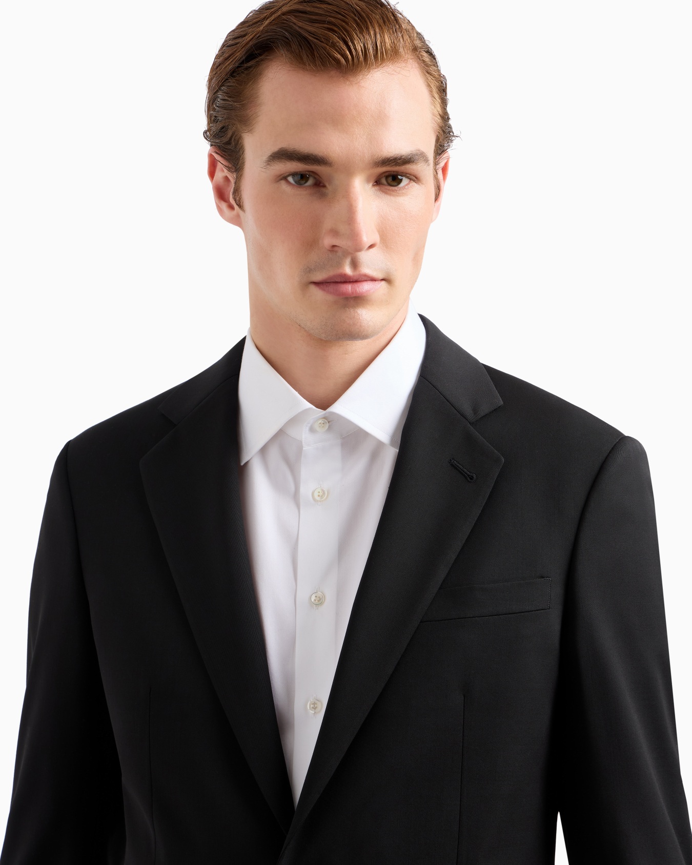 Costume à simple boutonnage gamme Soho en sergé de laine Diapositive 4