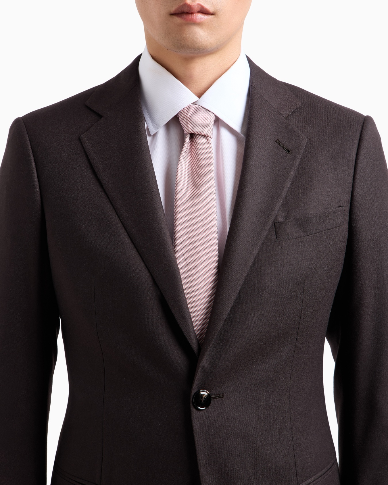 Single-breasted Soho line suit in virgin wool cloth Slide 3