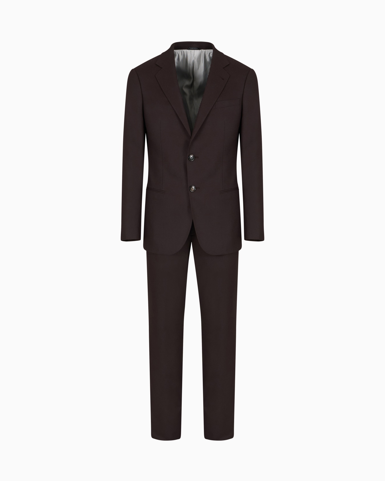 Single-breasted Soho line suit in virgin wool cloth Slide 0