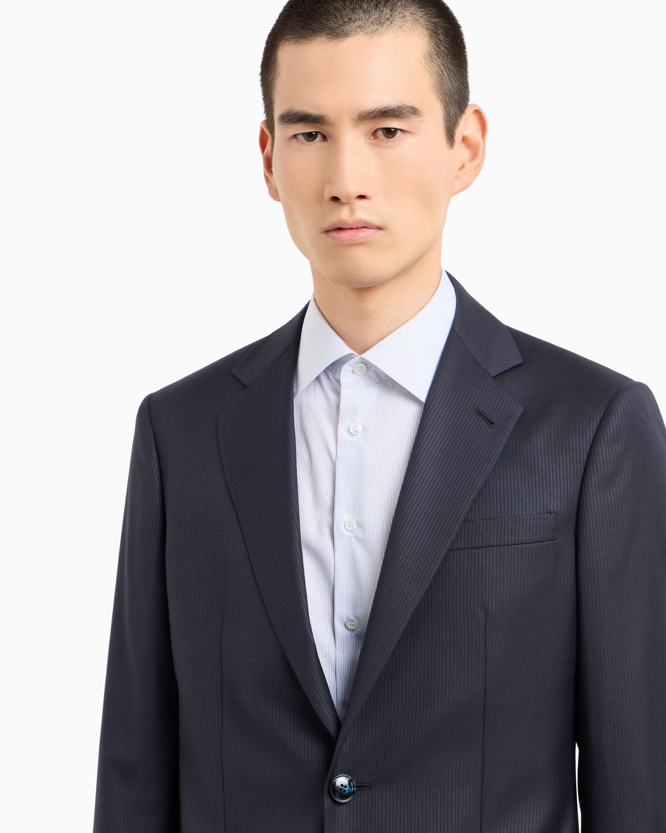Soho line single-breasted suit in a virgin wool canneté-effect jacquard weave Slide 4