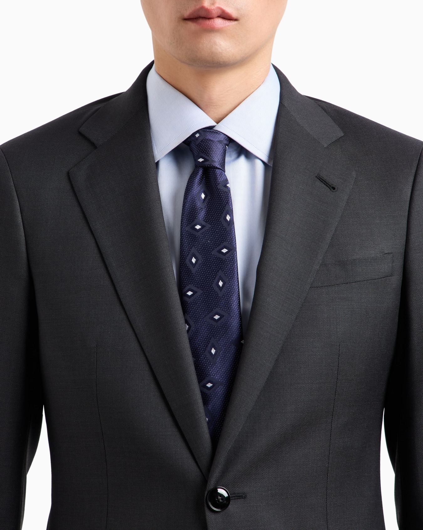 Costume gamme Soho à simple boutonnage en laine vierge Diapositive 3