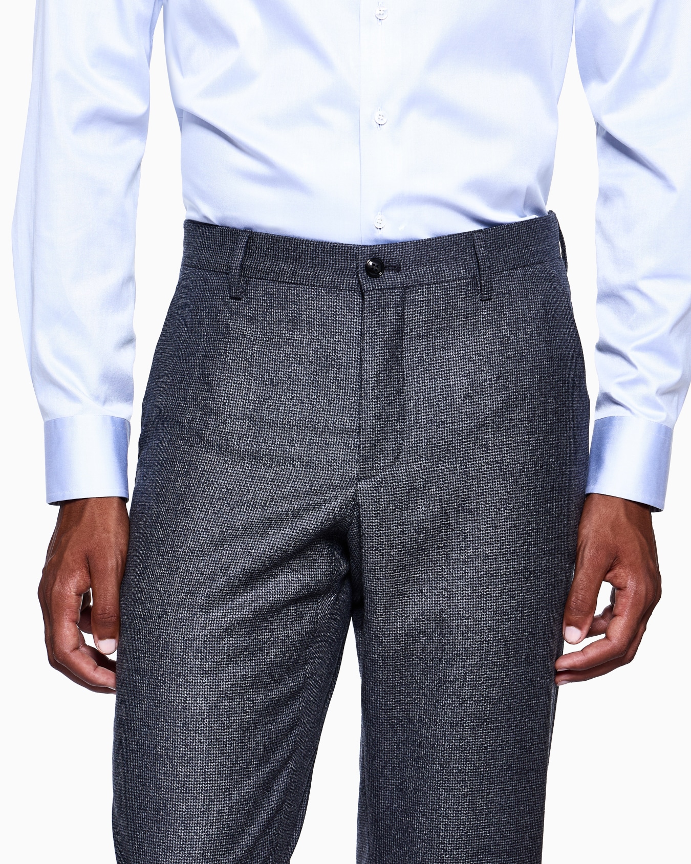 Soho Line single-breasted suit in virgin wool with a houndstooth motif Slide 4