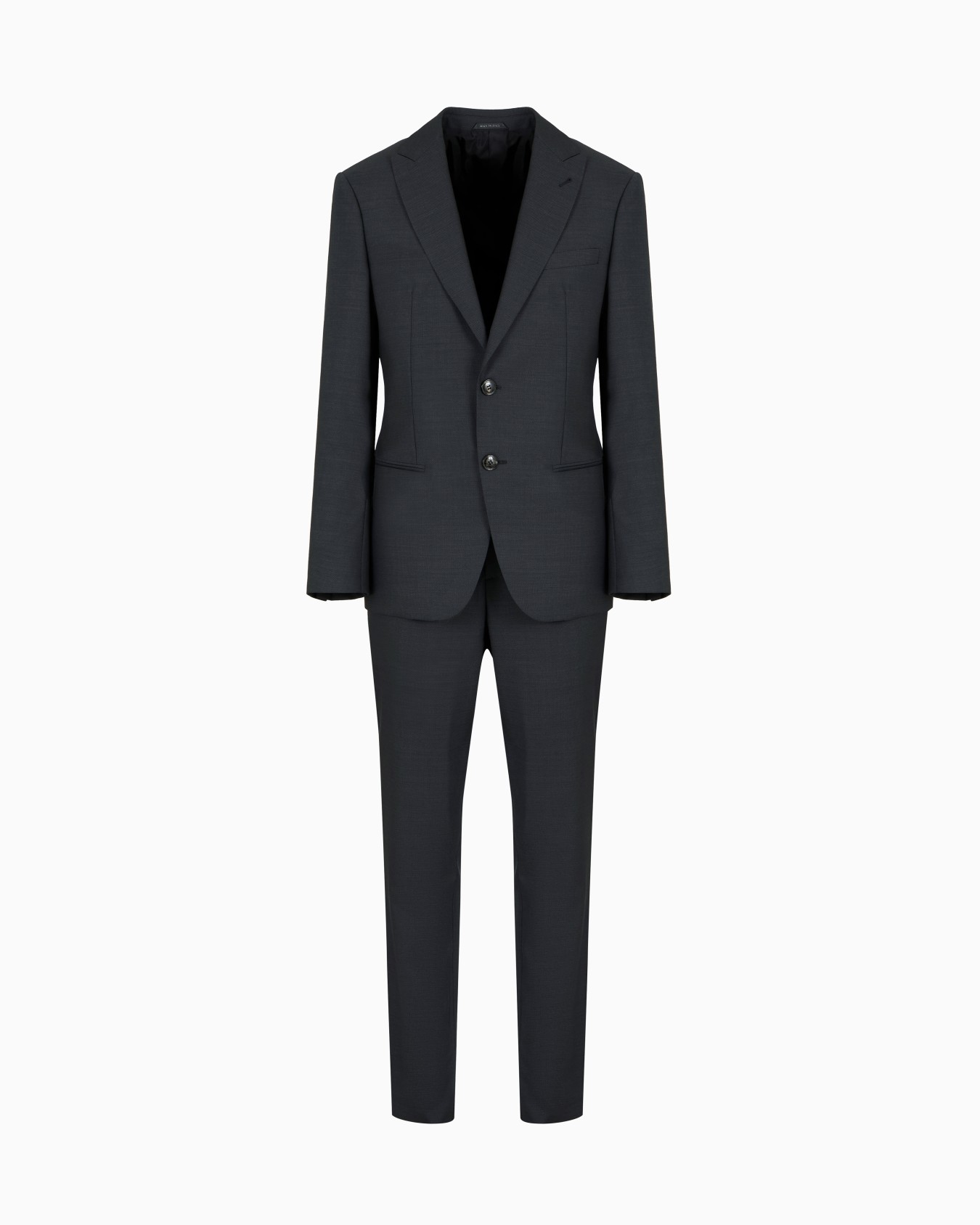 Soho Line single-breasted suit in pinpoint-effect virgin wool Slide 0
