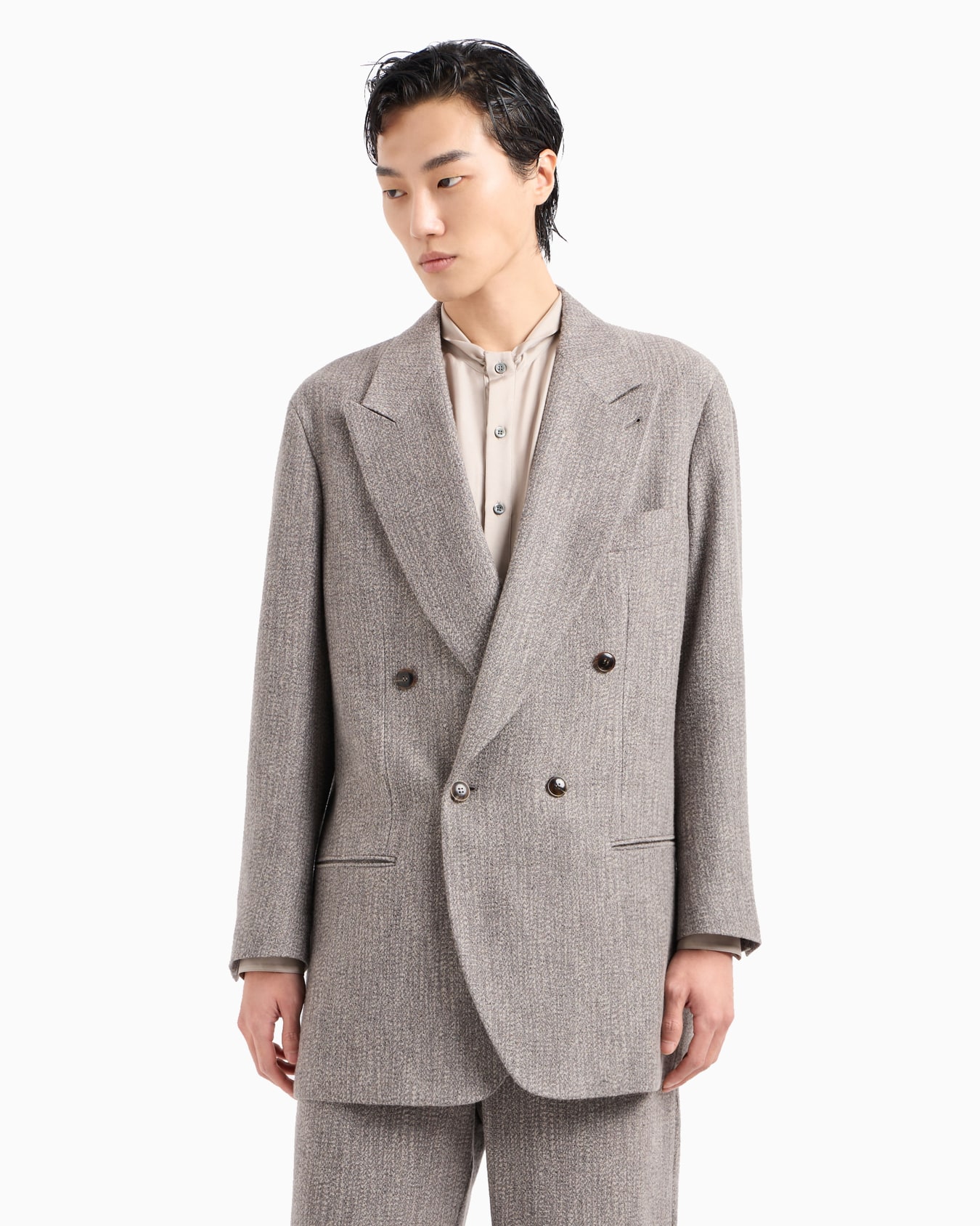 Heritage Line double-breasted jacket in a wool and viscose blend Slide 1