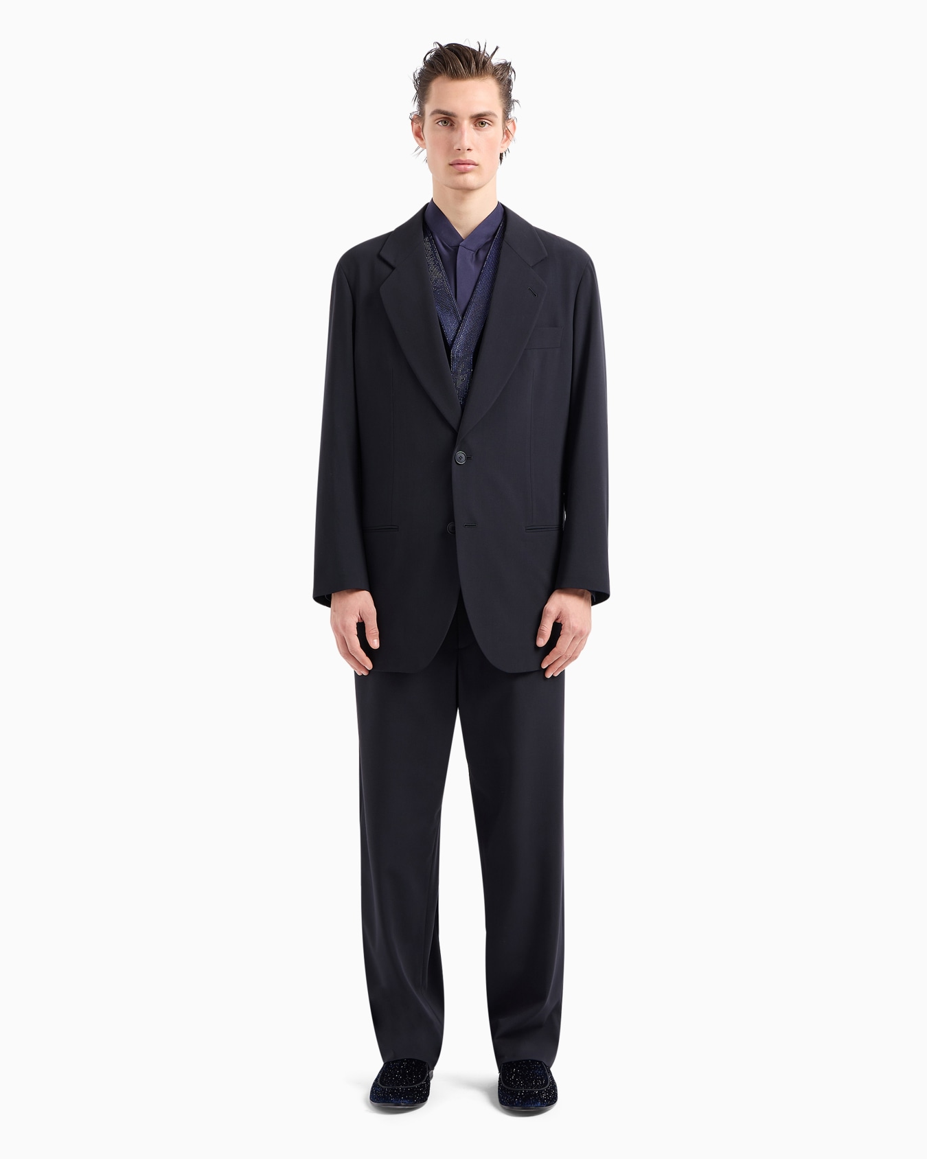 Heritage Line single-breasted pure wool crêpe suit Slide 2