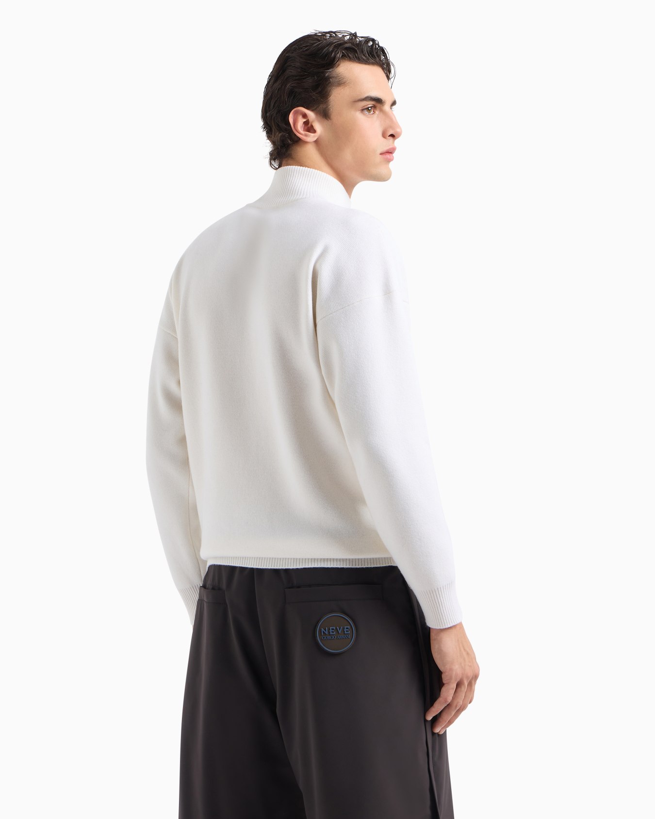 Pullover mit Stehkragen aus Kaschmir von Giorgio Armani Neve Folie 3