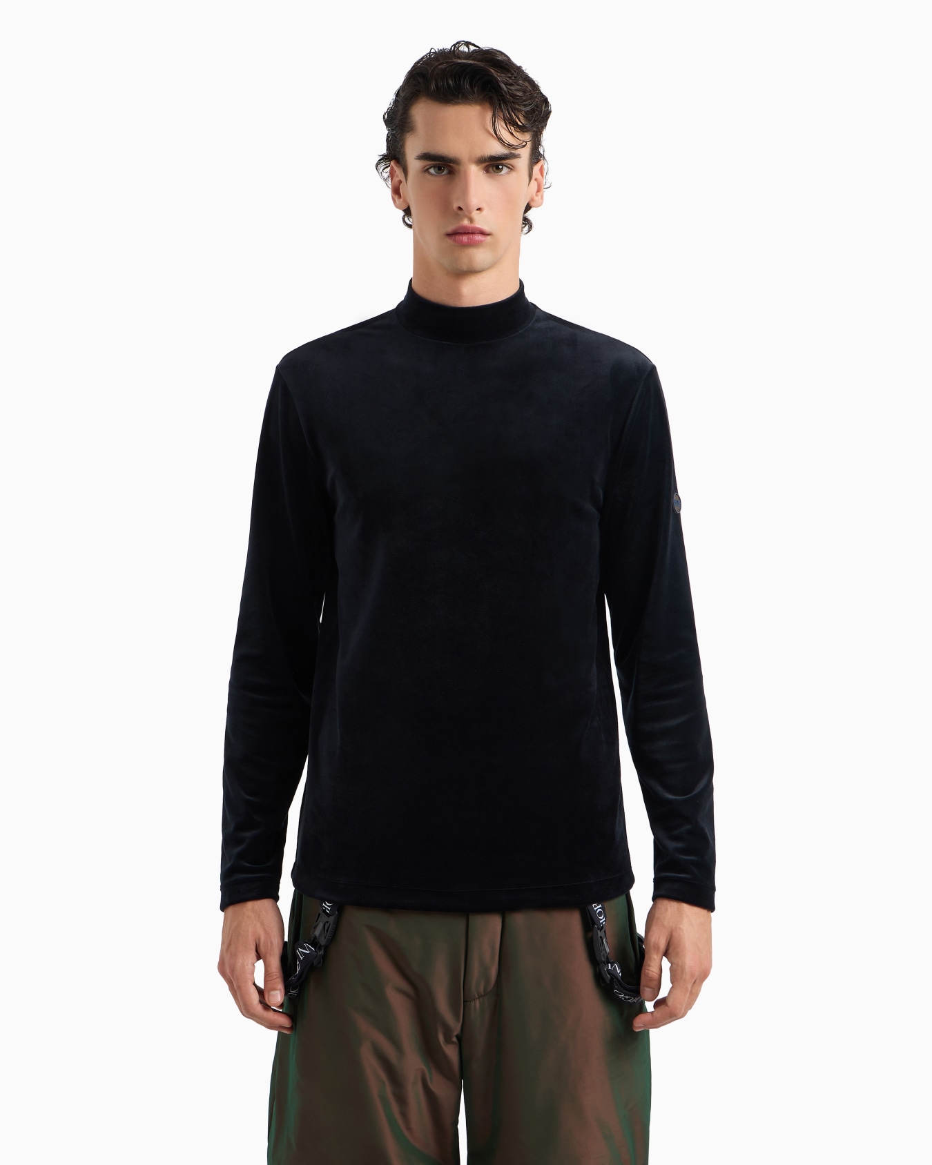 Pull à col roulé Giorgio Armani Neve en chenille Diapositive 2