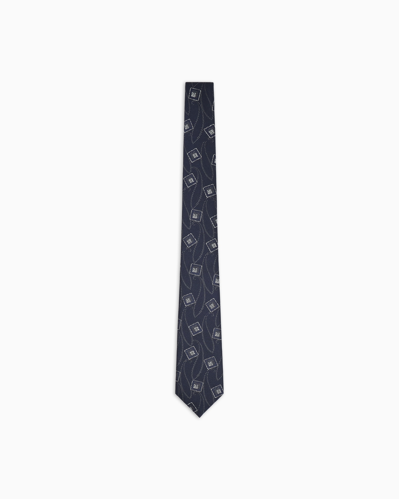 Cravate en soie jacquard  Diapositive 0