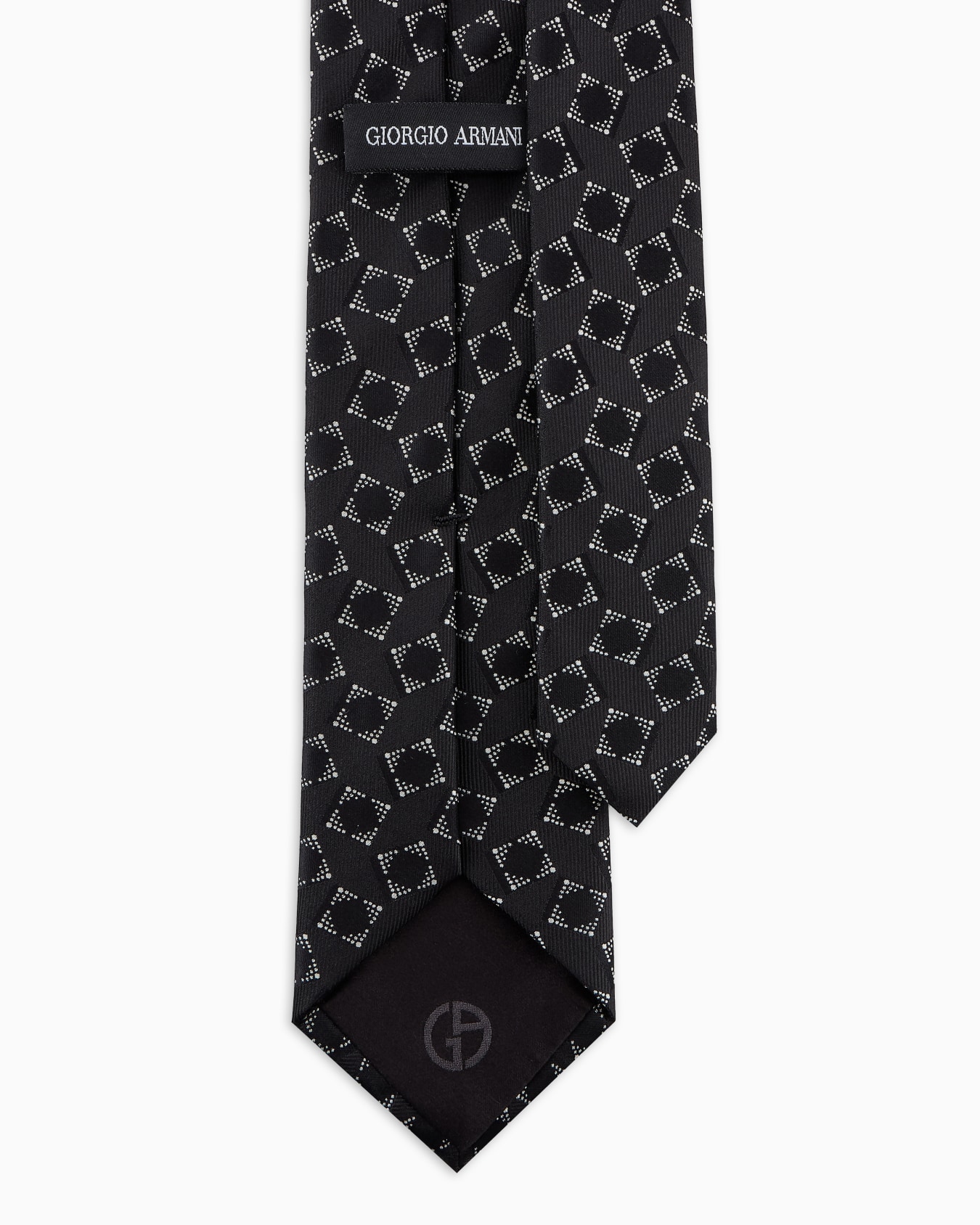 Jacquard silk tie Slide 1