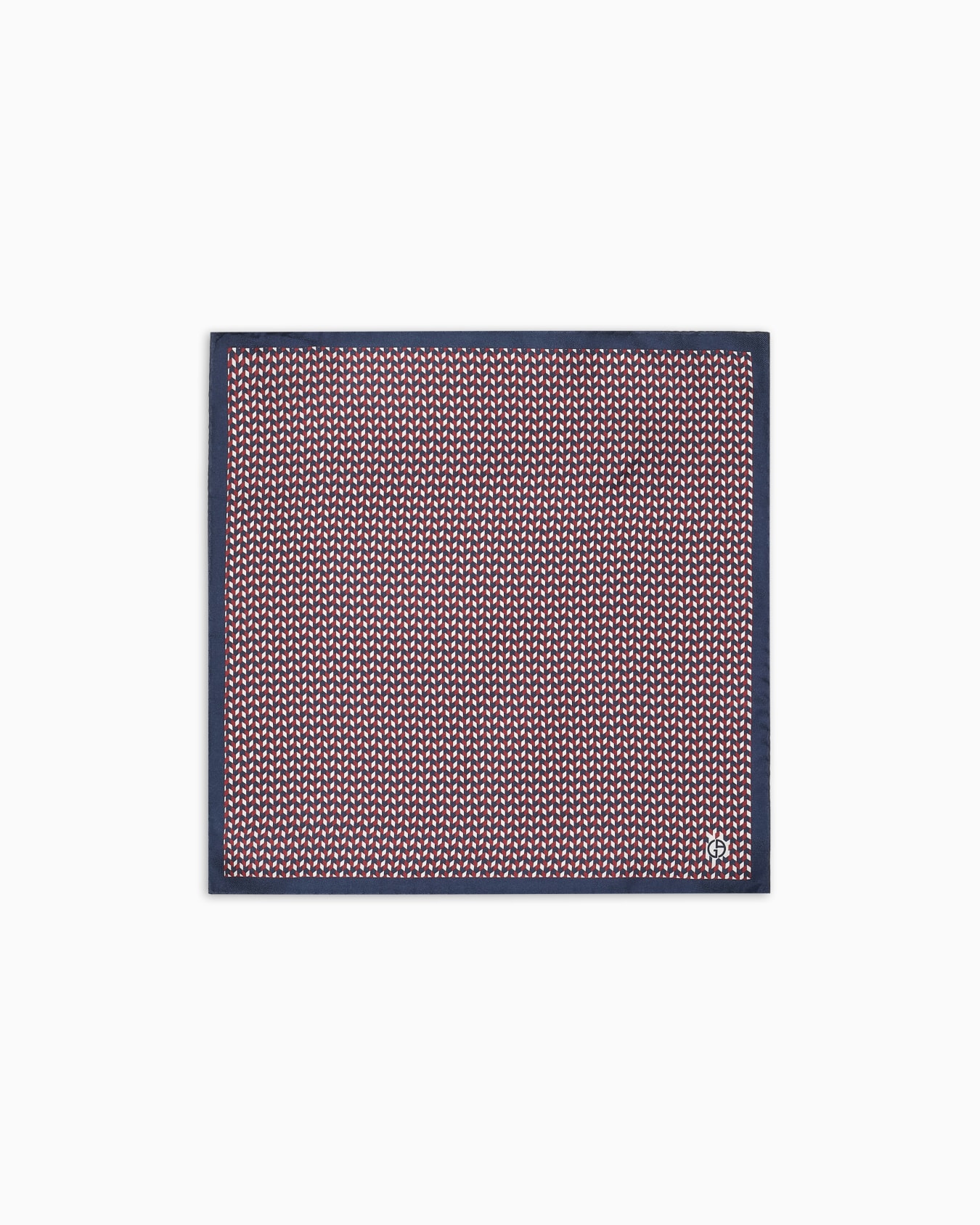 Printed silk pocket square Slide 0