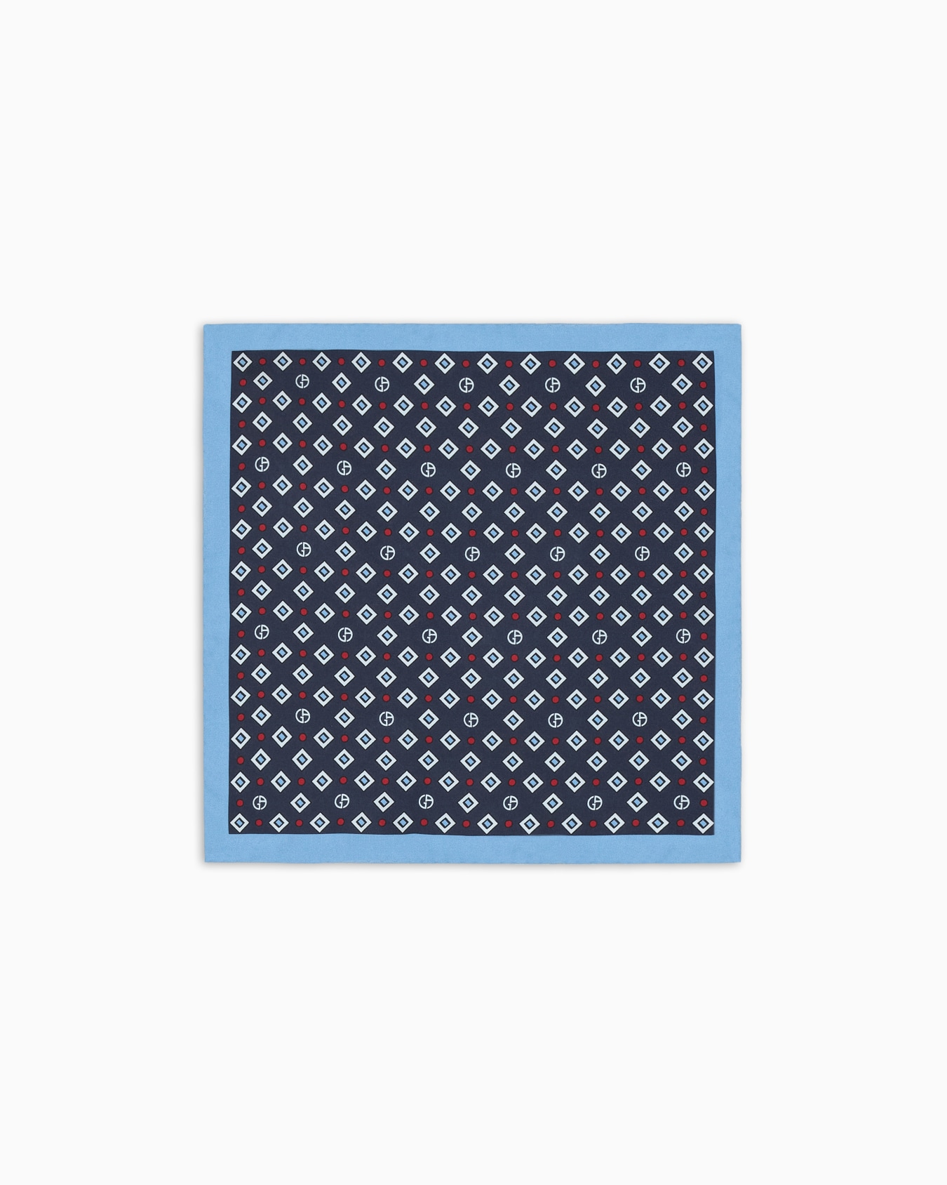 Pañuelo de bolsillo en seda estampada Diapositiva 0