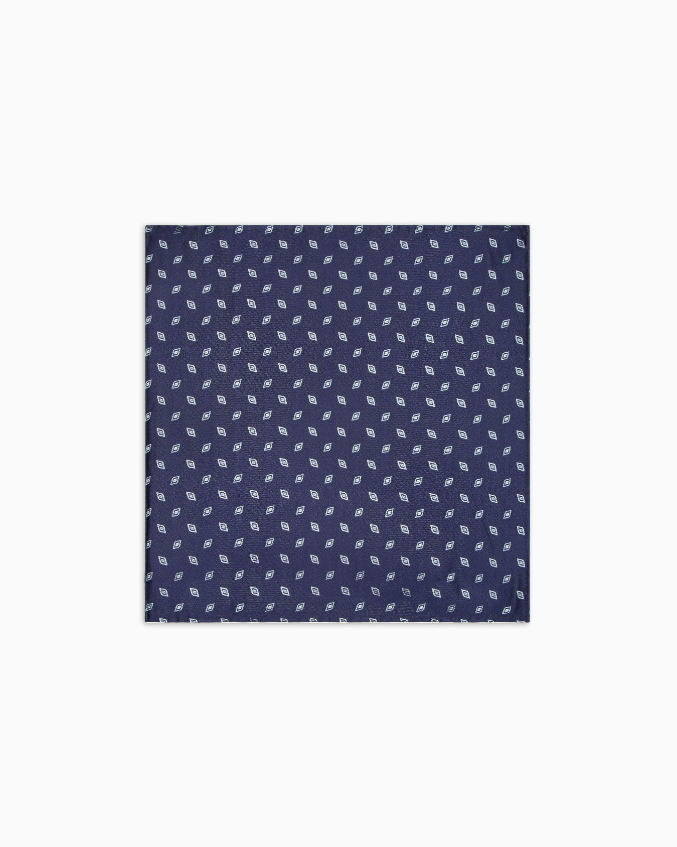 Geometric silk jacquard pocket square Slide 0