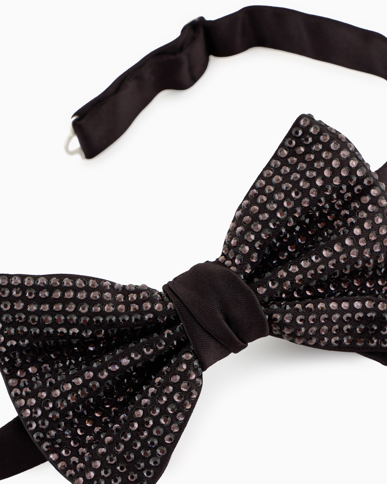 Silk and rhinestone knotted bow tie Diapositiva 1