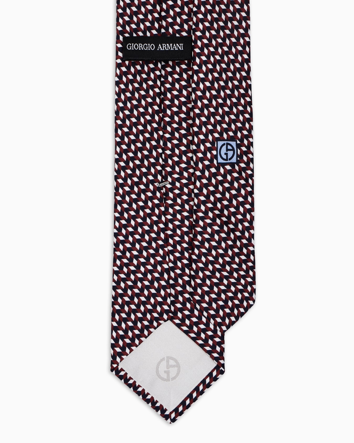 Printed silk tie Slide 1