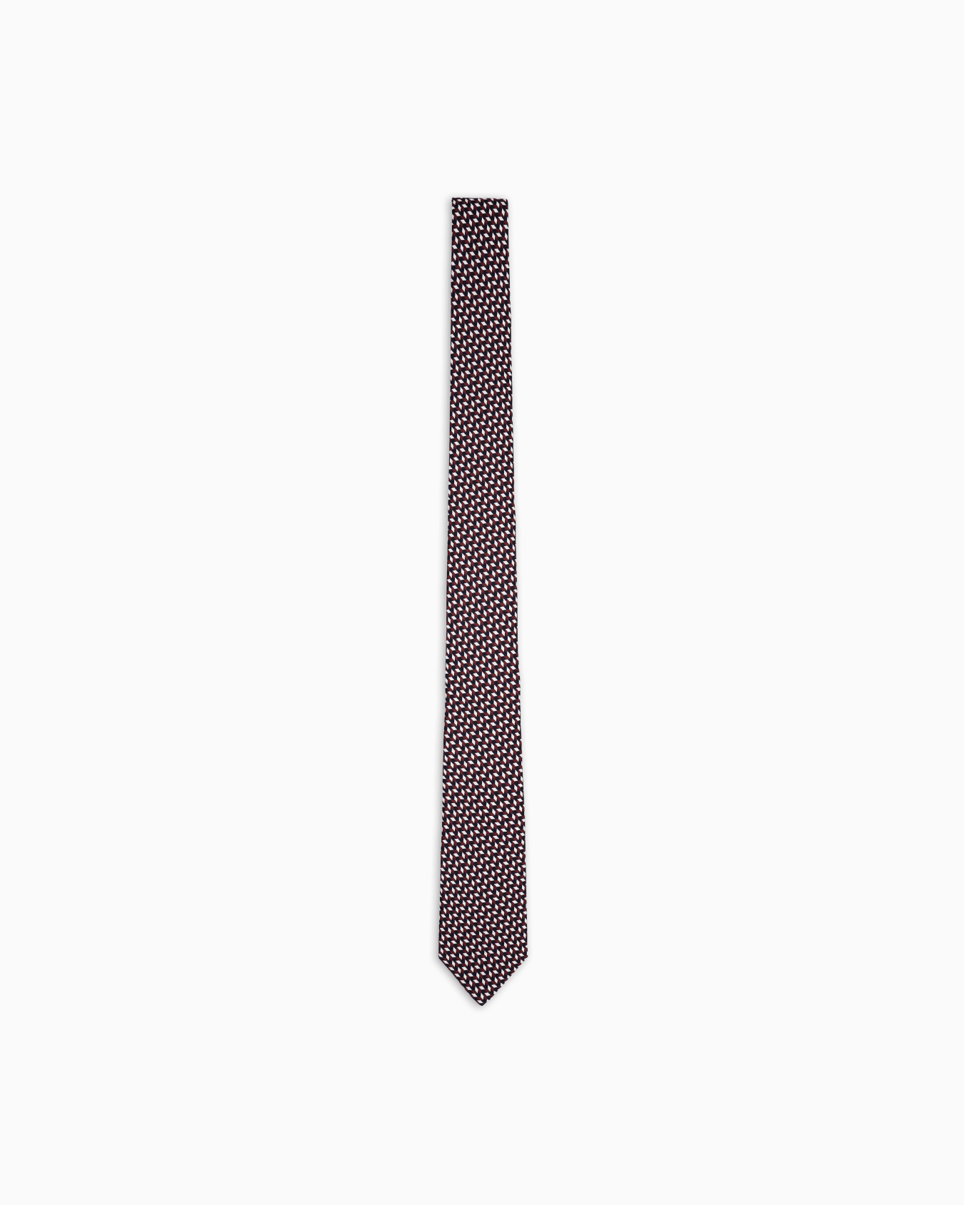 Printed silk tie Slide 0