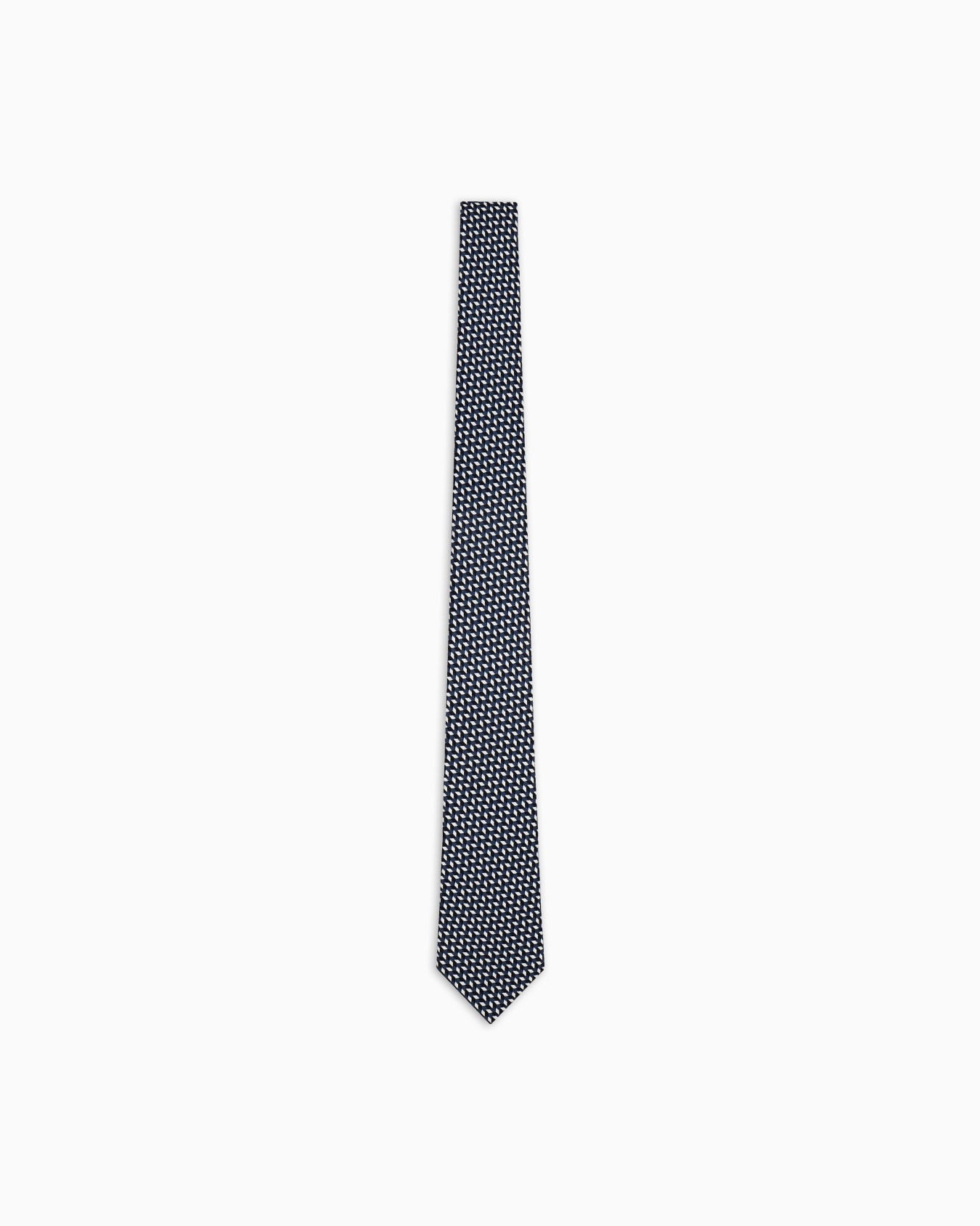 Printed silk tie Slide 0